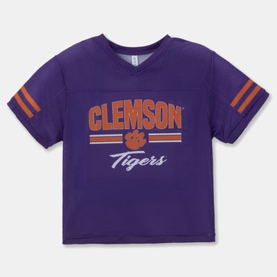 T-shirt en maille ZooZatz pour filles, modèle Clemson Tigers - Violet