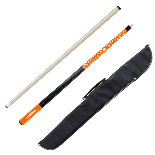 Clemson Tigers Two-Piece Billiard Cue – Official College Pool Stick
