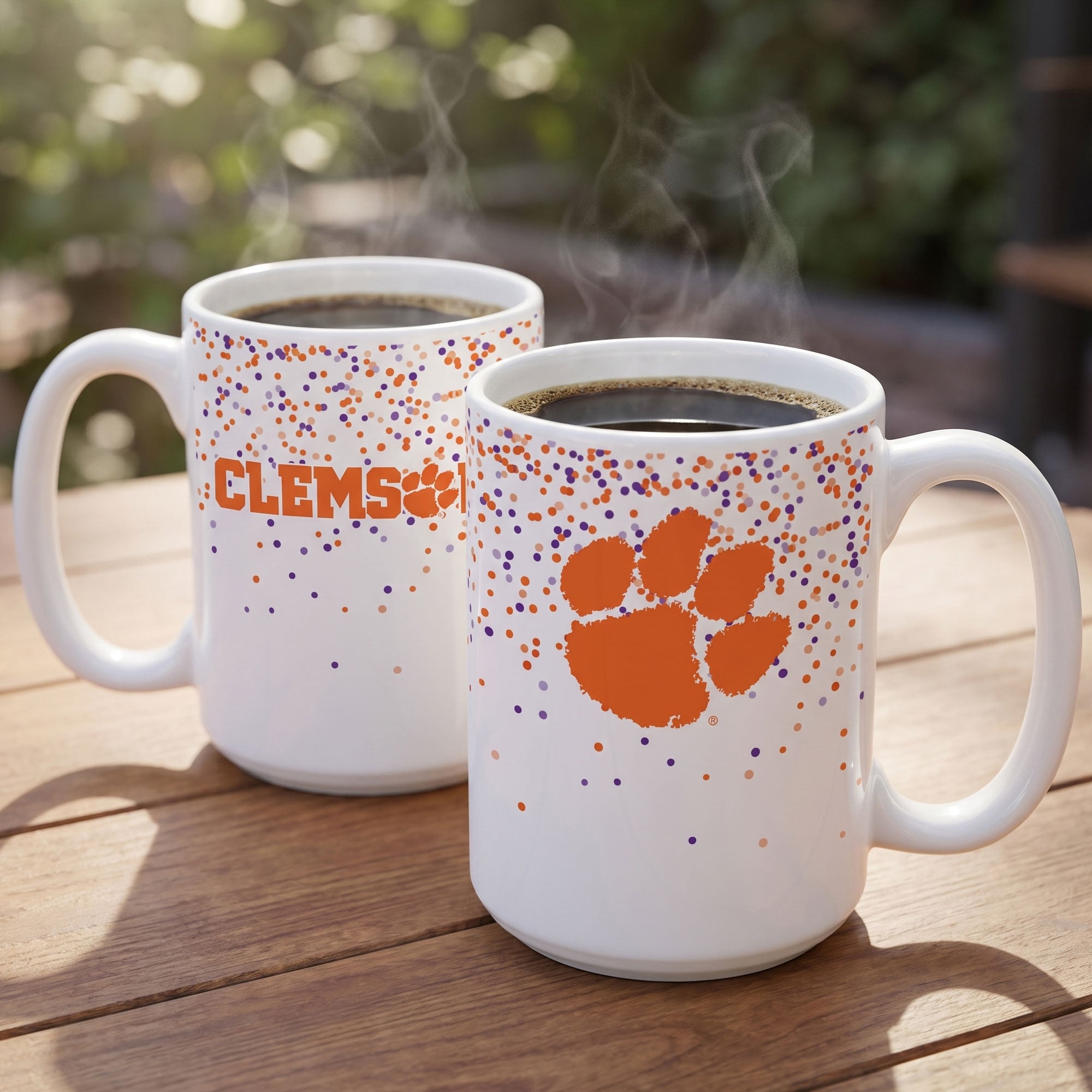 Mug Confetti Clemson Tigers d'Indigo Falls - Lot de 2