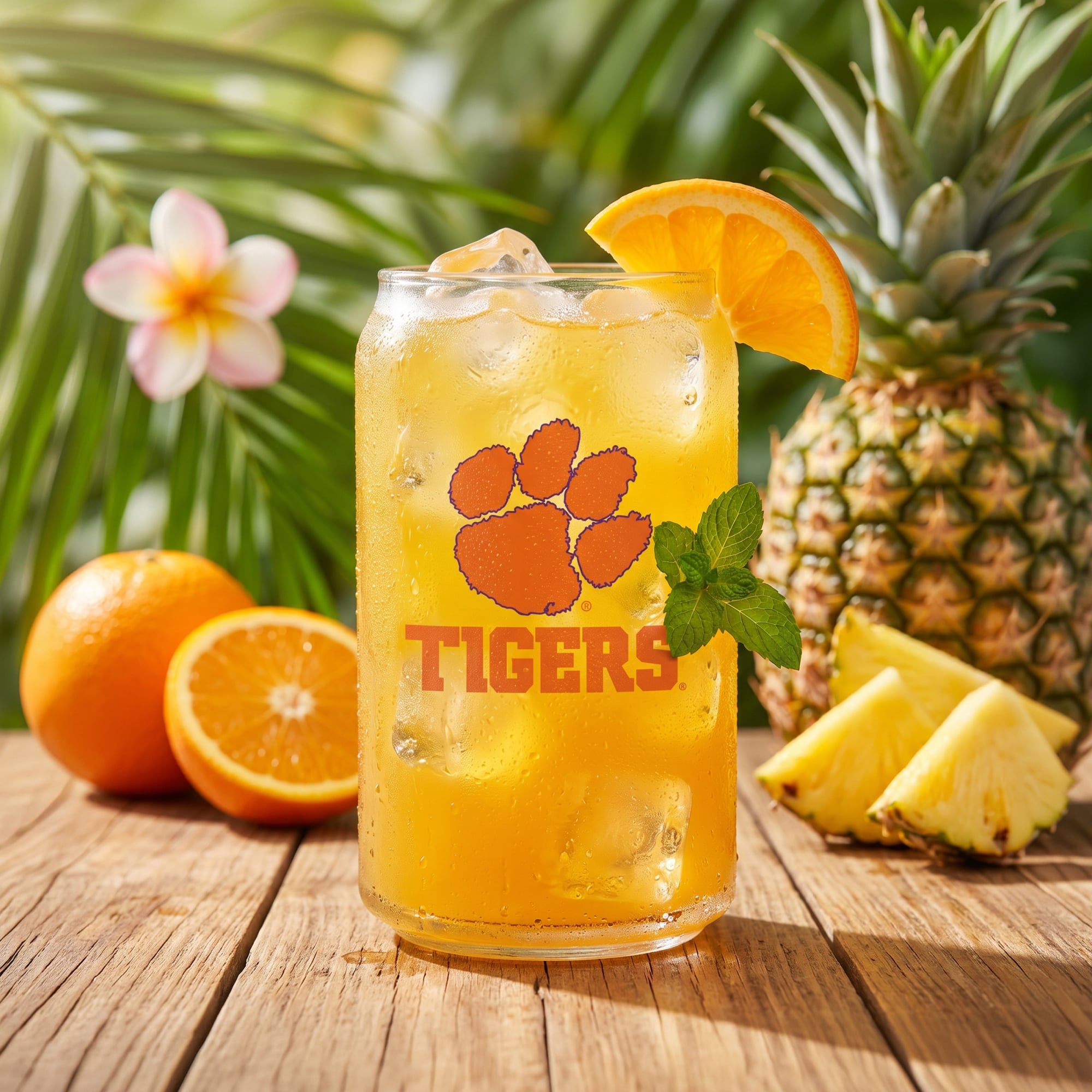 Ensemble de 4 canettes en verre Indigo Falls Clemson Tigers Core Collectors