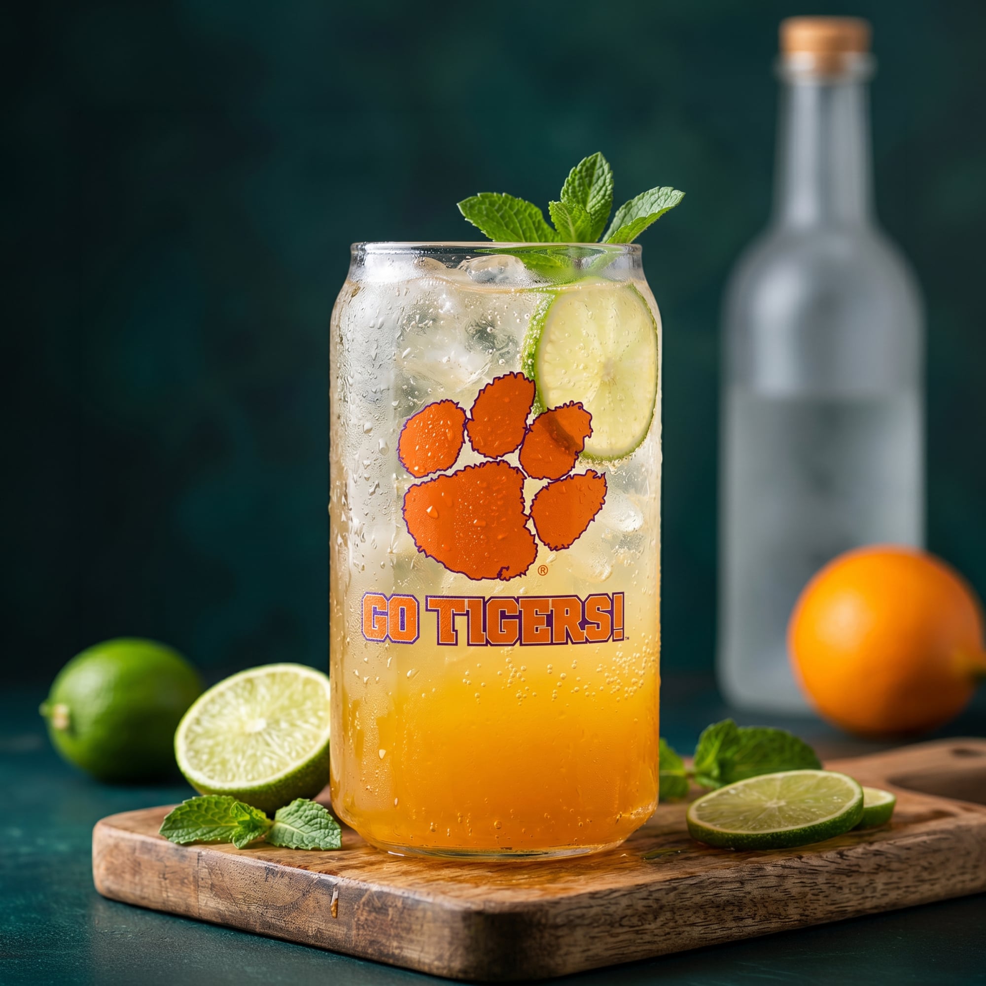 Ensemble de 4 canettes en verre Indigo Falls Clemson Tigers Core Collectors