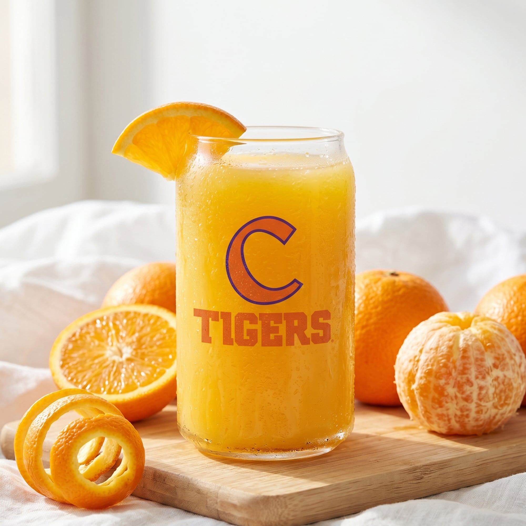 Ensemble de 4 canettes en verre Indigo Falls Clemson Tigers Core Collectors