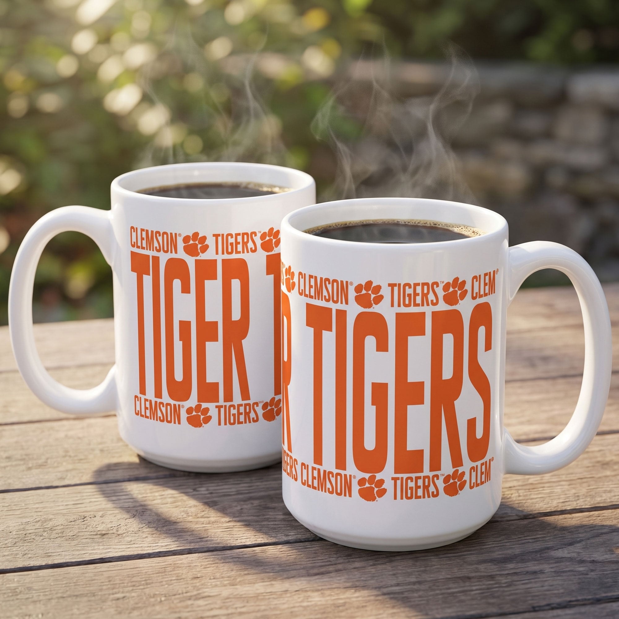 Mug surélevé Indigo Falls Clemson Tigers - Lot de 2