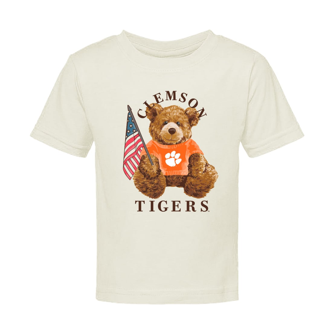 Infant Cream Clemson Tigers All-American Teddi T-Shirt