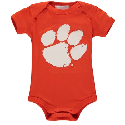 Clemson Tigers Two Feet Ahead Infant Big Logo Bodysuit - Orange
