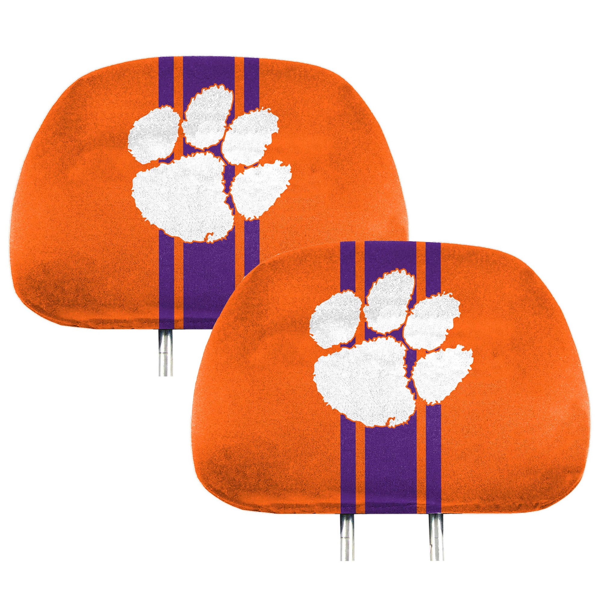 Housses d'appuie-tête imprimées Logo Brands Clemson Tigers (lot de deux)