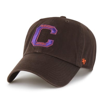  Clemson Tigers '47 Vault Clean Up Adjustable Hat - Brown
