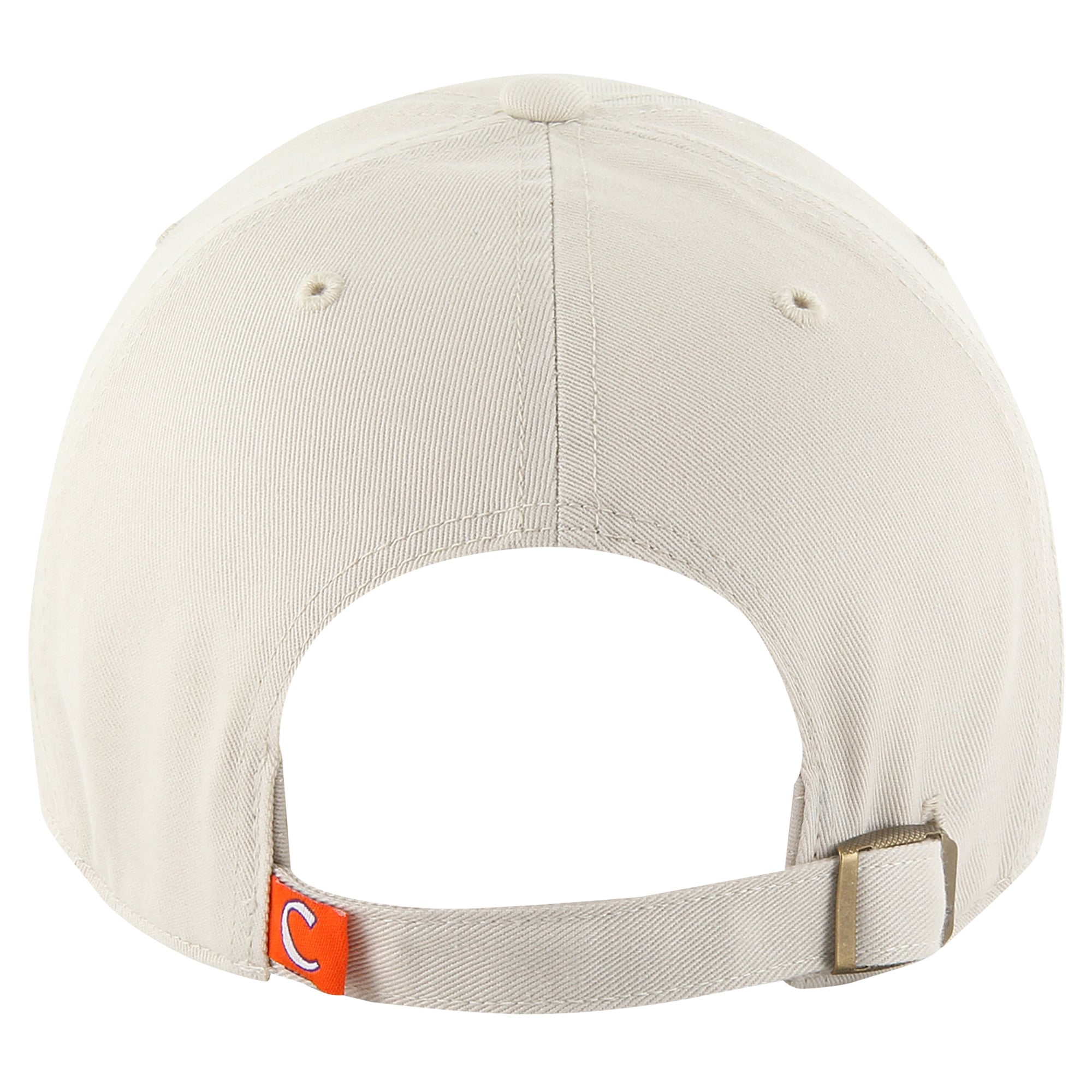 Men's '47 Cream Clemson Tigers Clean Up Adjustable Hat