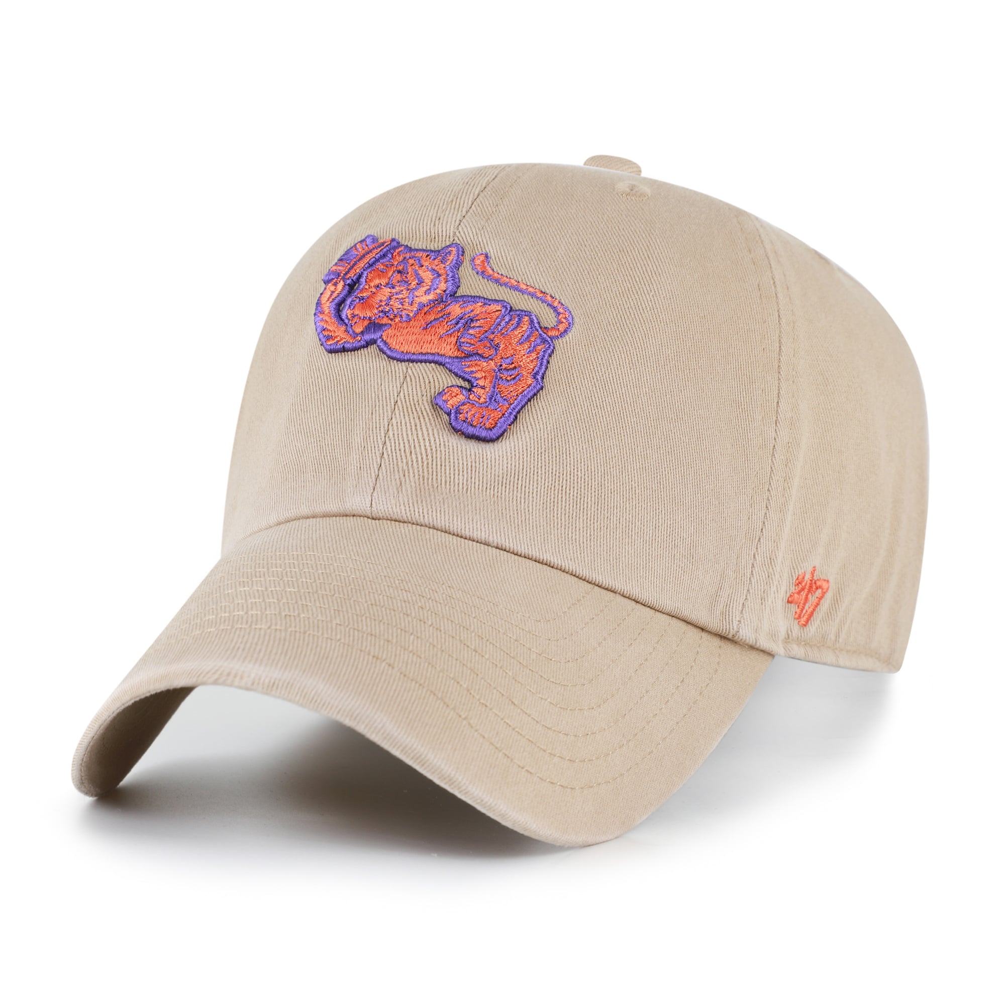 Unisex '47 Clemson Tigers Light Orange Vault Clean Up Adjustable Hat