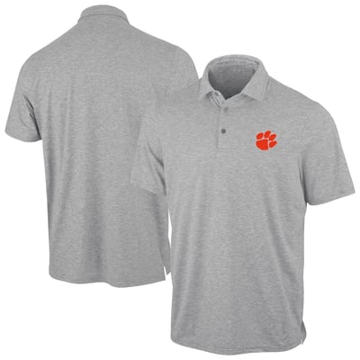 Polo statique Antigua Clemson Tigers - Gris chiné