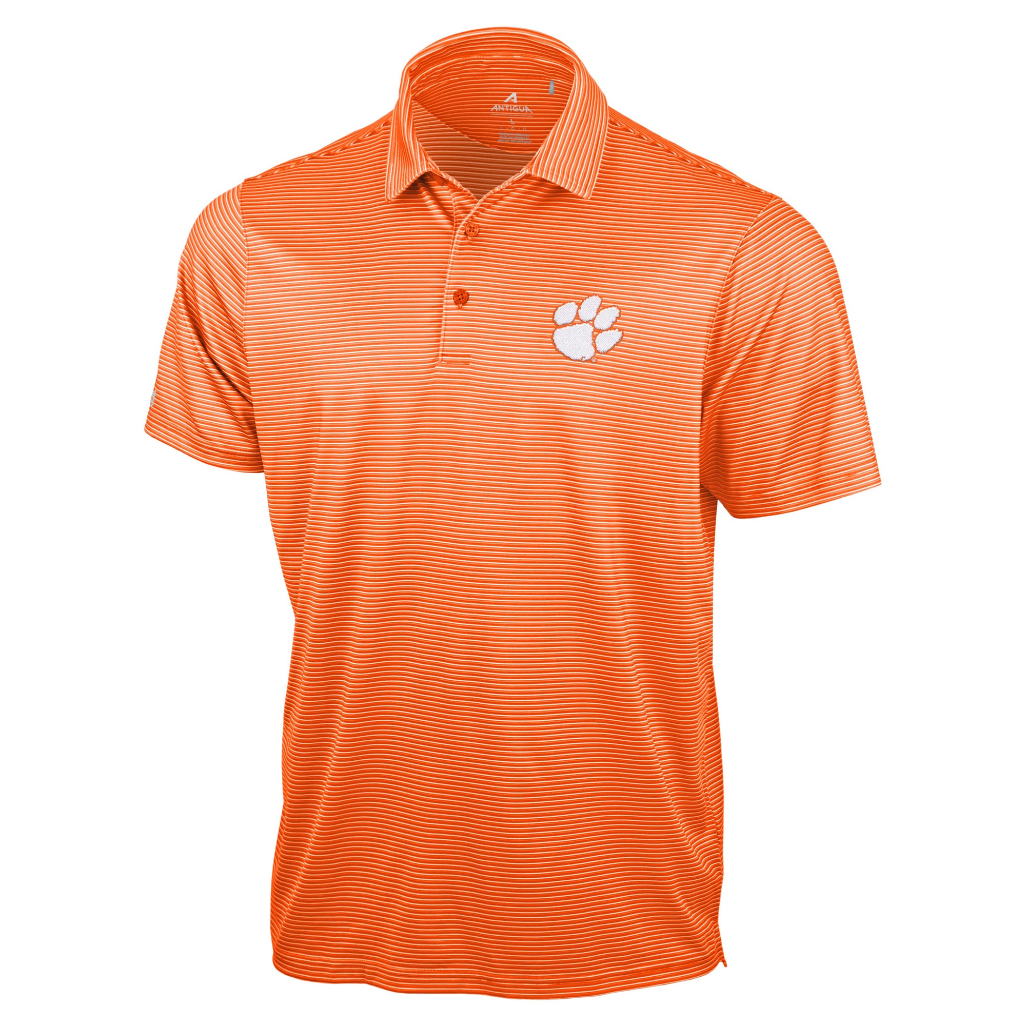 Men's Antigua Purple Clemson Tigers Lineage Polo