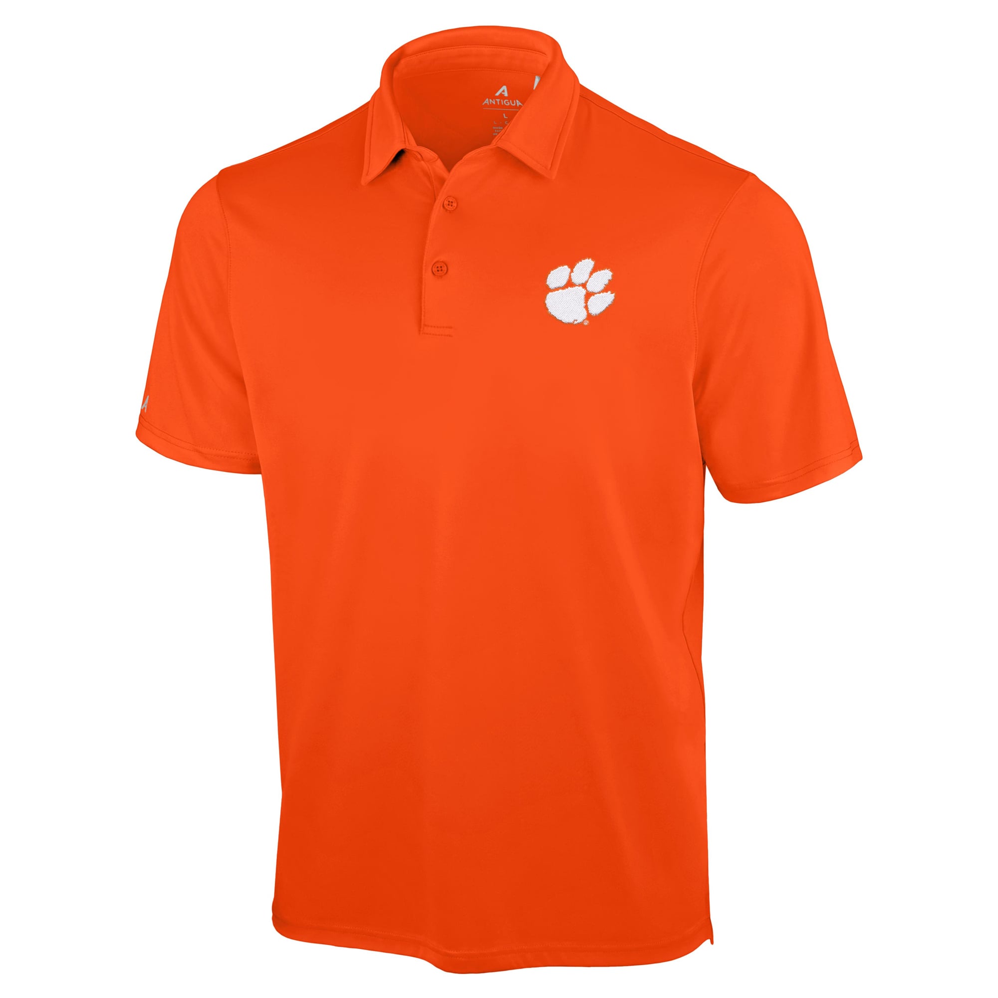 Polo Antigua violet pour homme, modèle Unshakeable Tigers de Clemson, couleur unie.