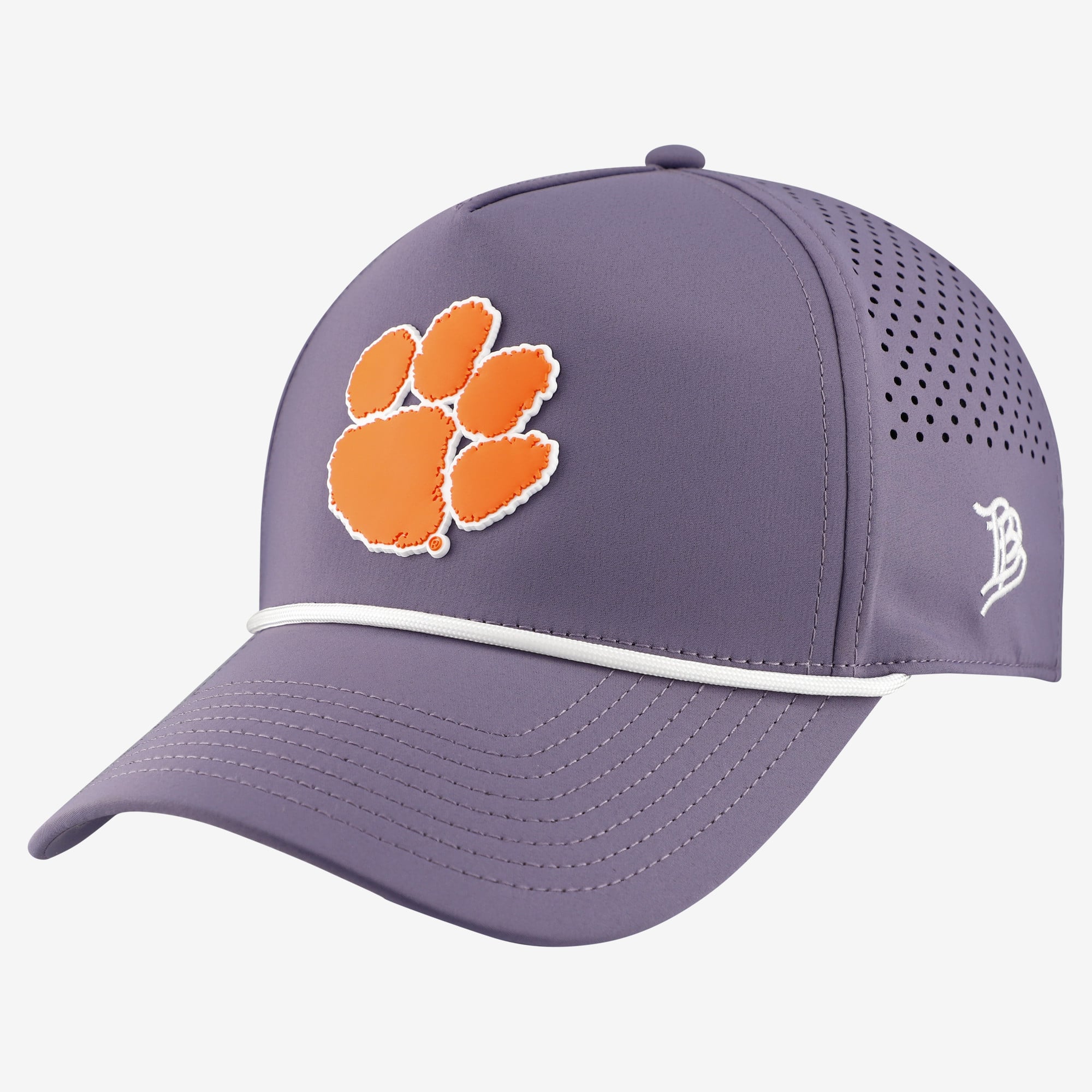 Men's Branded Bills Purple Clemson Tigers Classic Adjustable Rope Hat