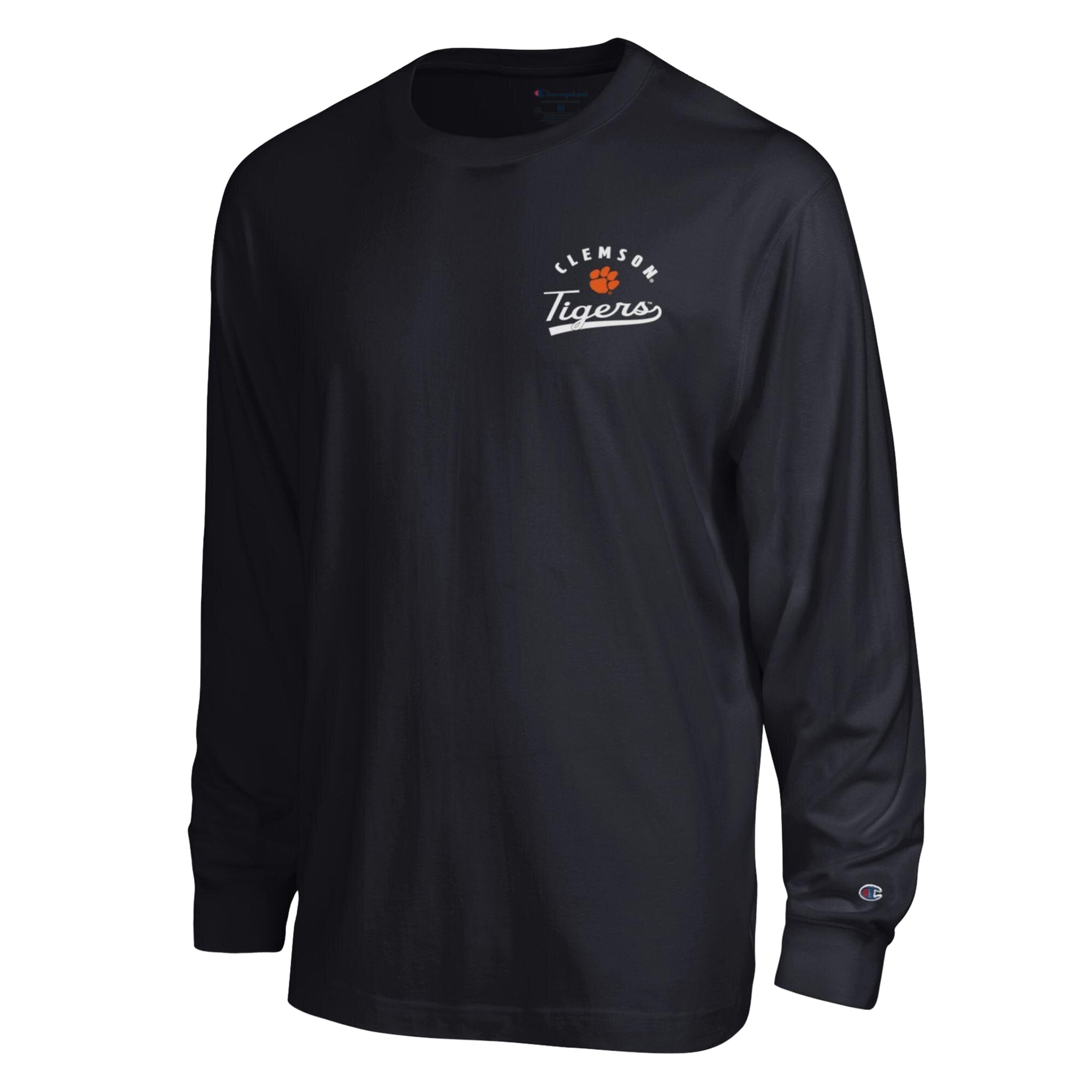 Men's Champion Black Clemson Tigers Laminated All-Star Long Sleeve T-Shirt