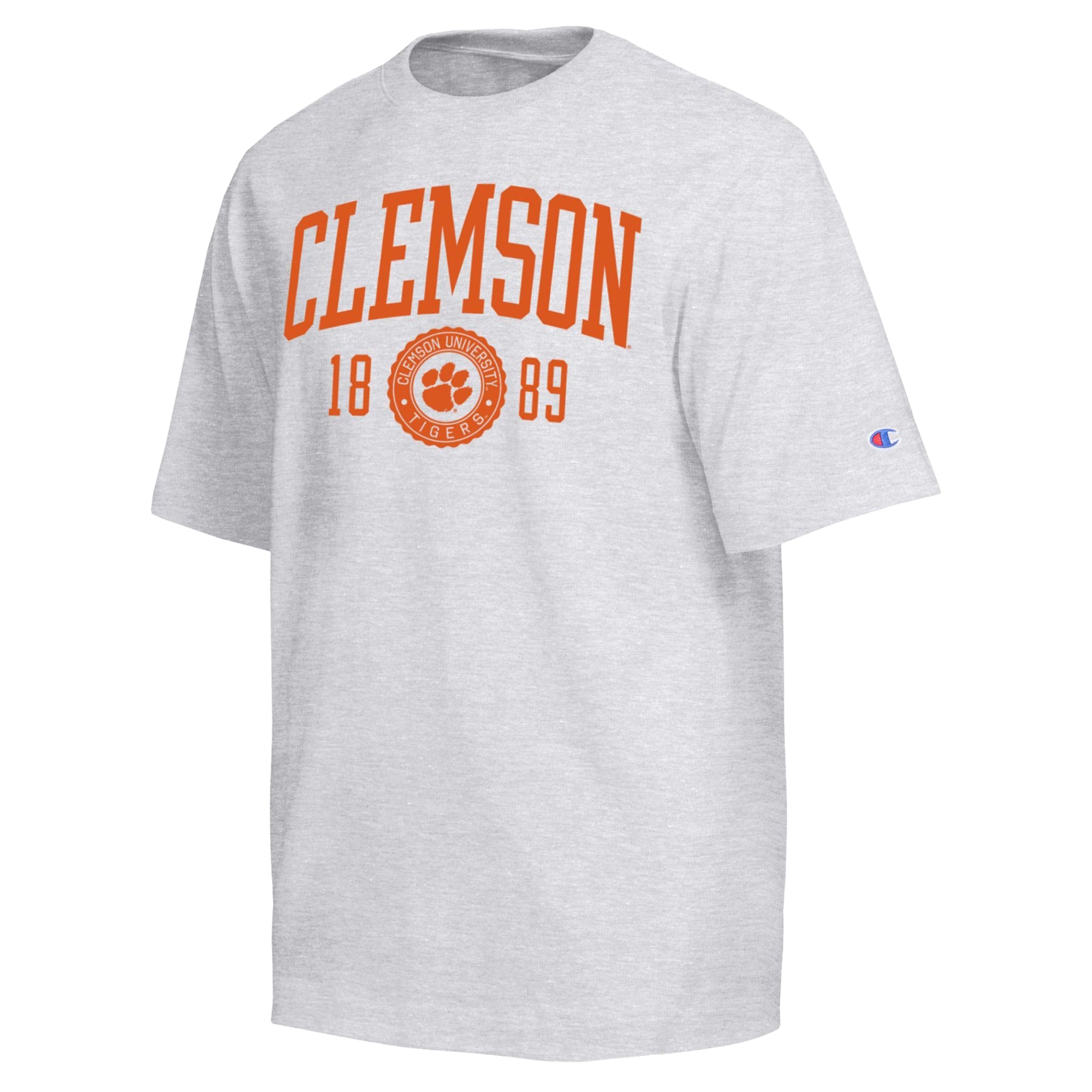 T-shirt poids lourd Champion Gray Clemson Tigers pour homme
