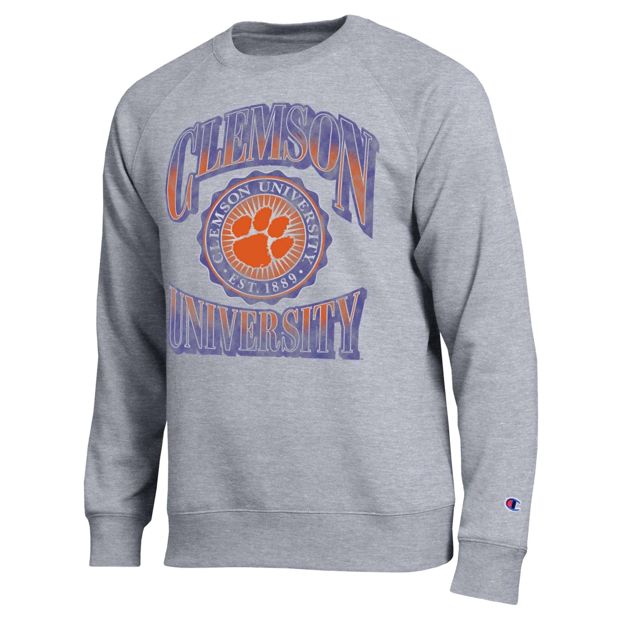 Men's Champion Heather Gray Clemson Tigers All-Star Sweatshirt