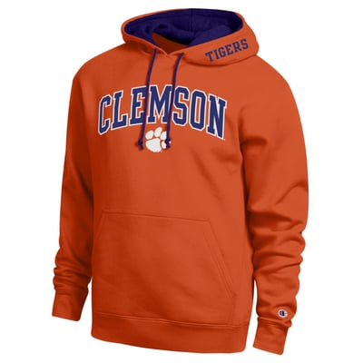  Clemson Tigers Champion Arch Tackle Twill Hoodie - Orange