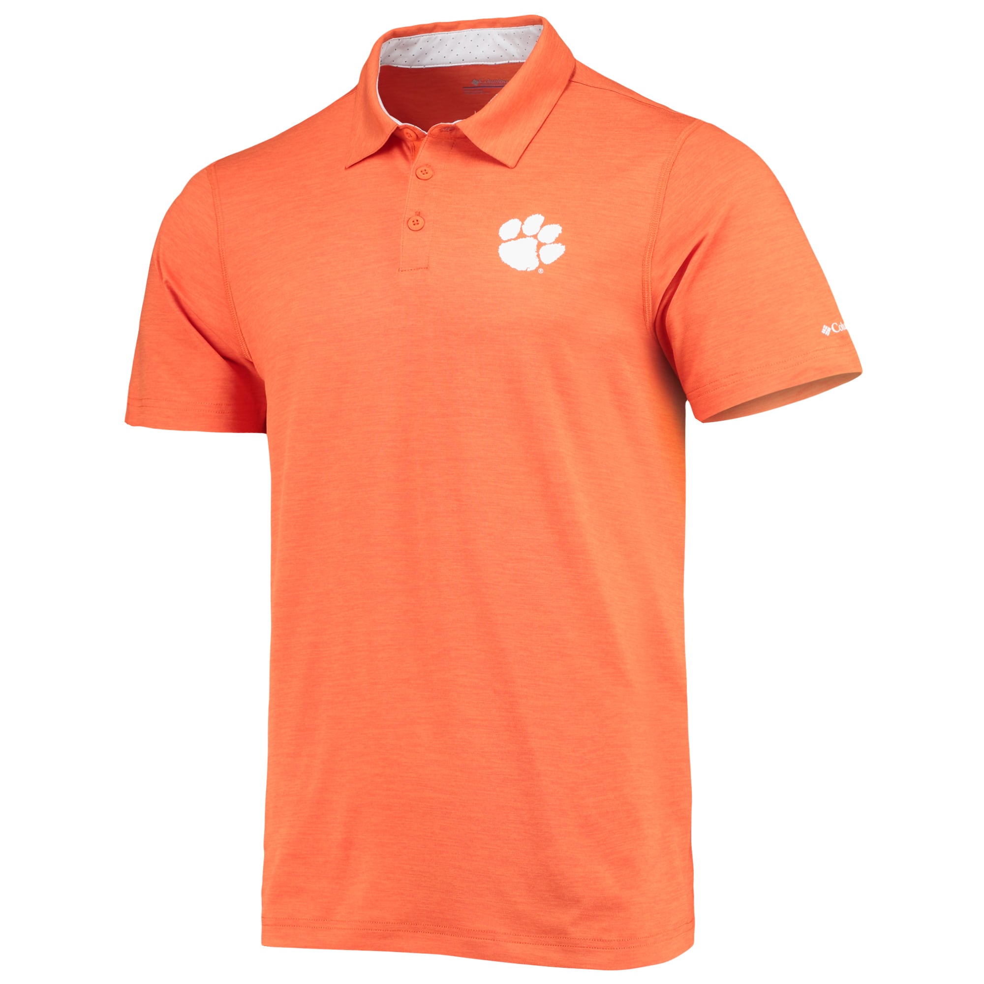 Men's Columbia Orange Clemson Tigers Trail Omni-Shade Polo