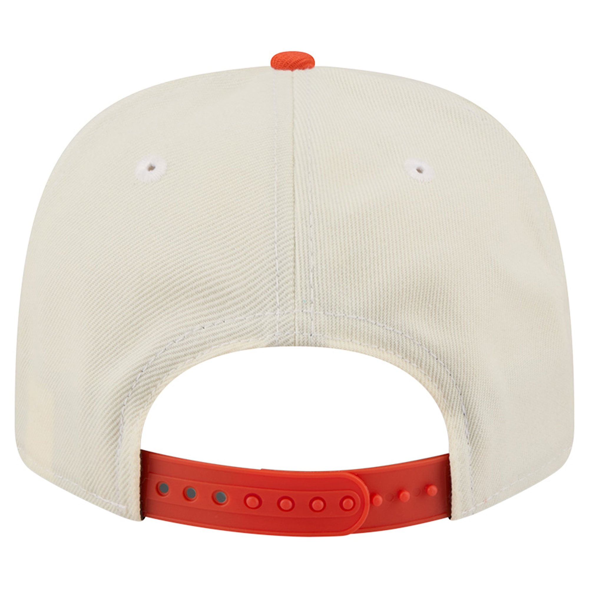Men's New Era Cream/Orange Clemson Tigers America's 250th 9SEVENTY Adjustable Hat