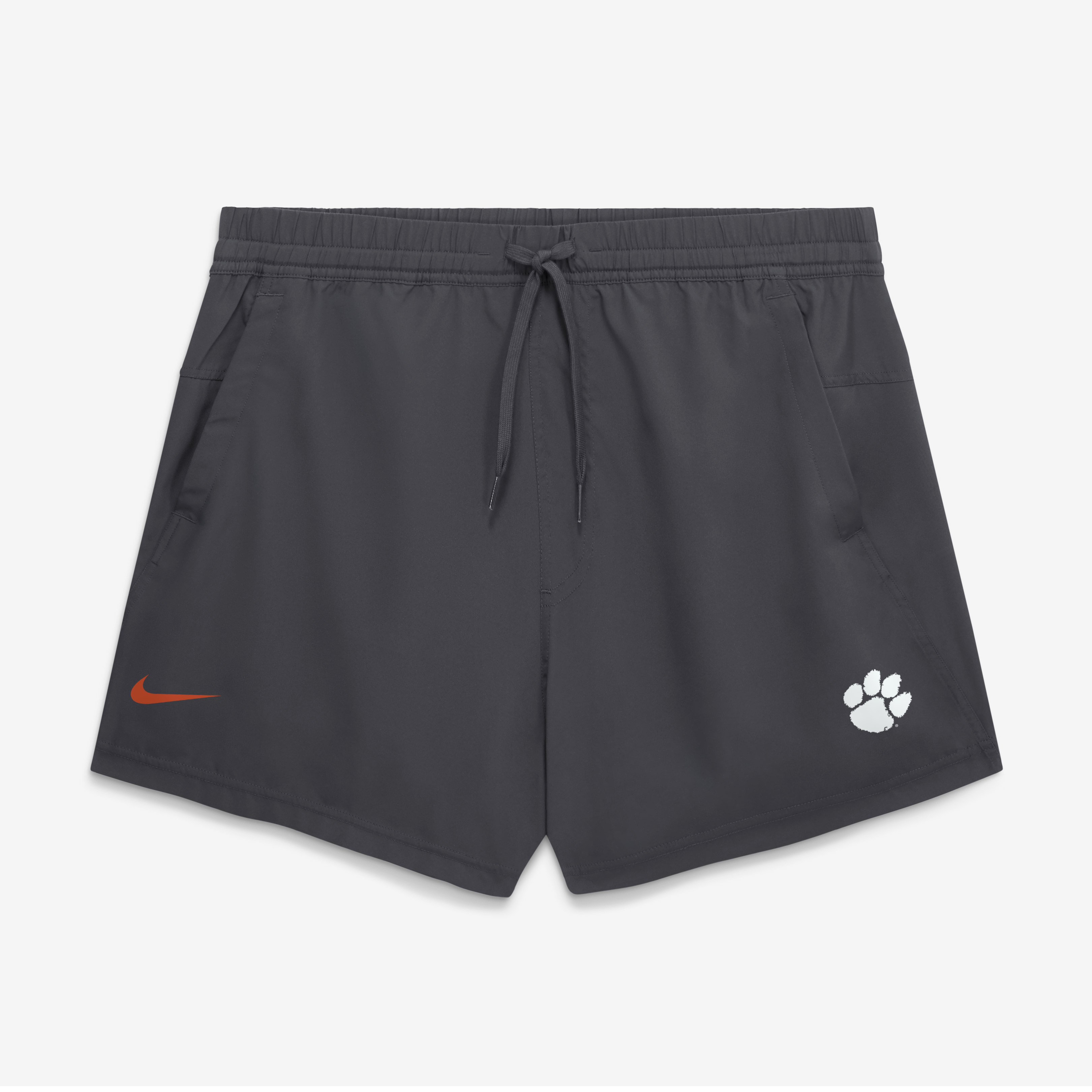 Men's Nike Anthracite Clemson Tigers Primary Logo Form Dri-FIT Shorts