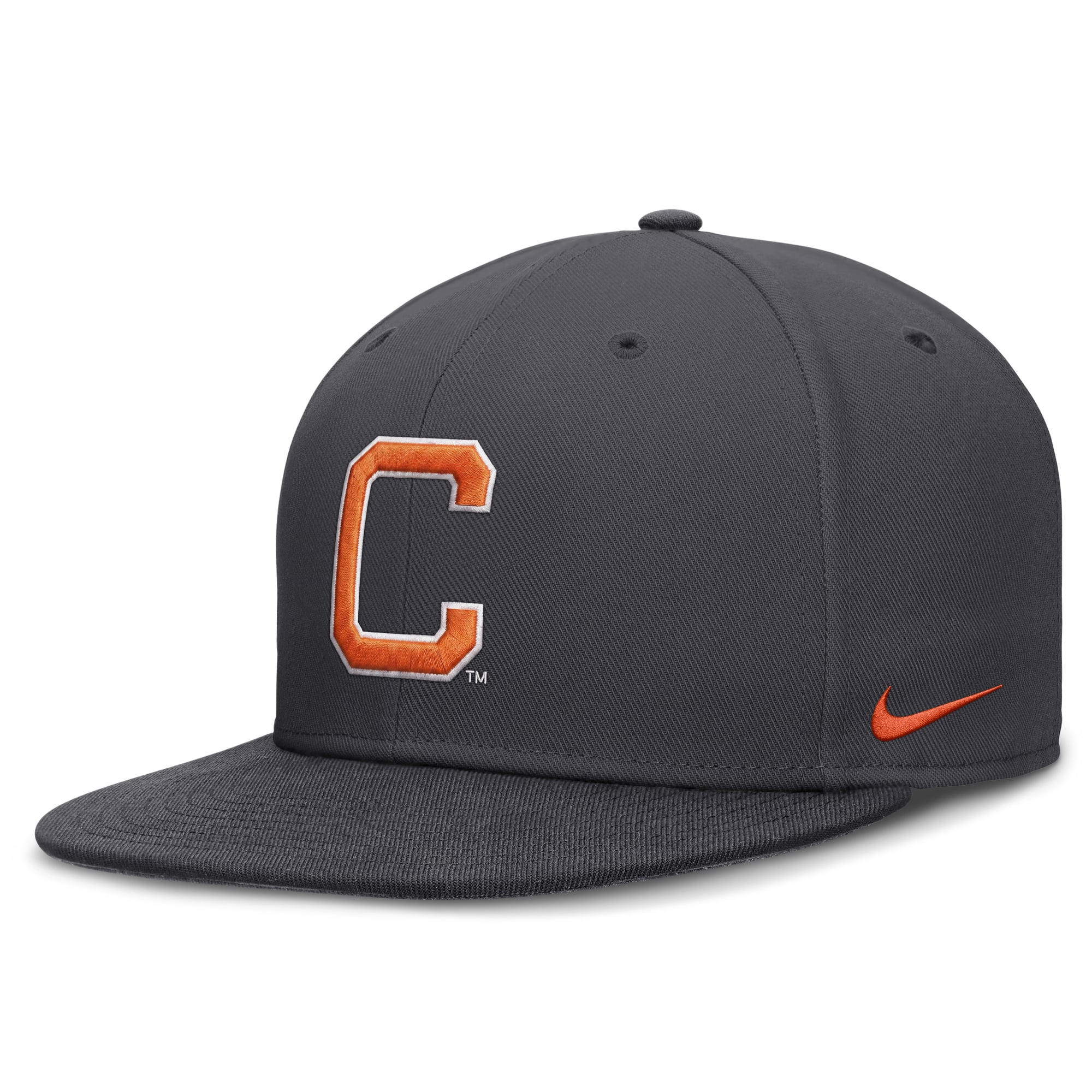 Men's Nike Anthracite Clemson Tigers Pro Dri-FIT Fitted Hat