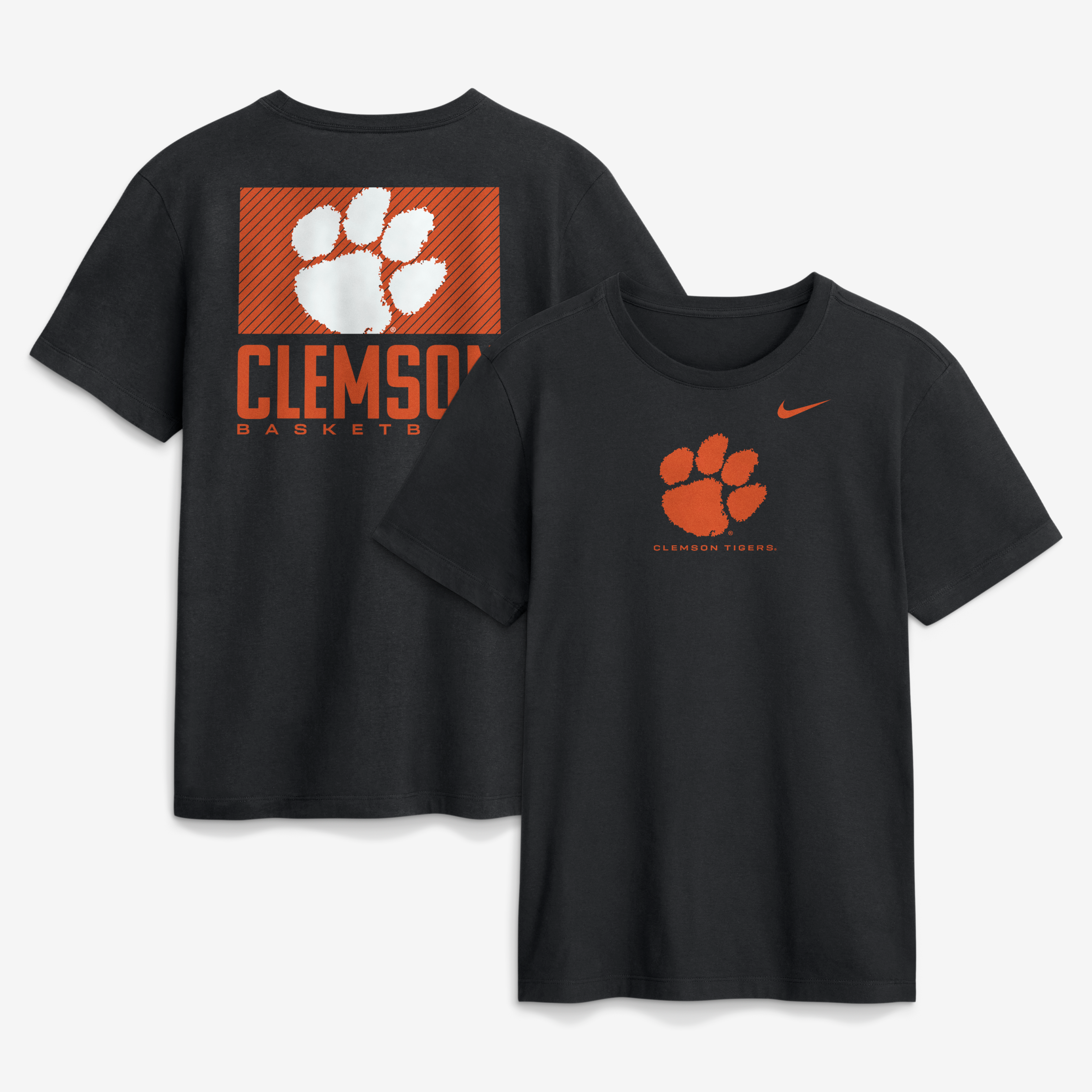 T-shirt Nike Dri-FIT noir pour homme, modèle Clemson Tigers Courtside