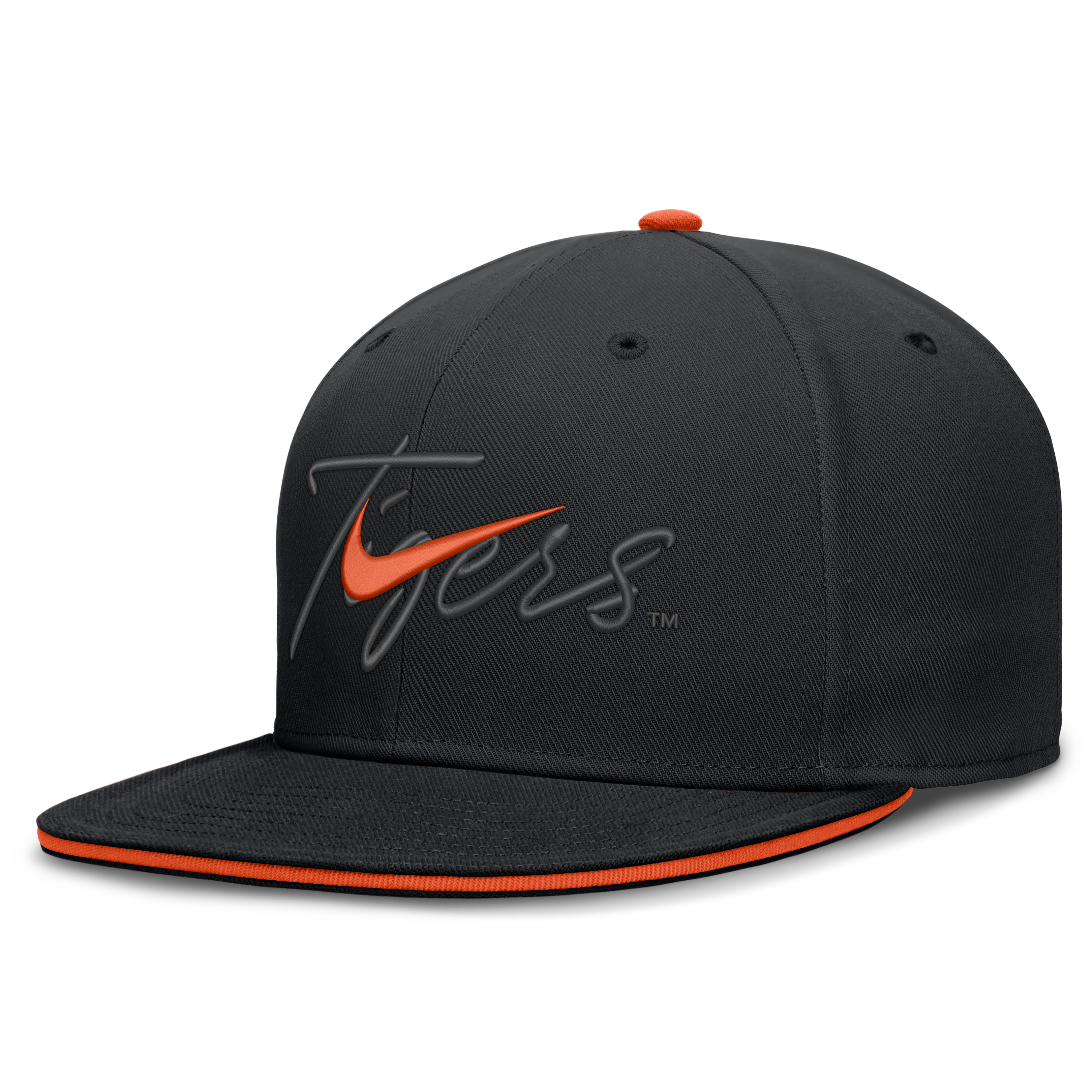 Casquette ajustée Nike Clemson Tigers Dri-FIT Primetime Script noire pour homme