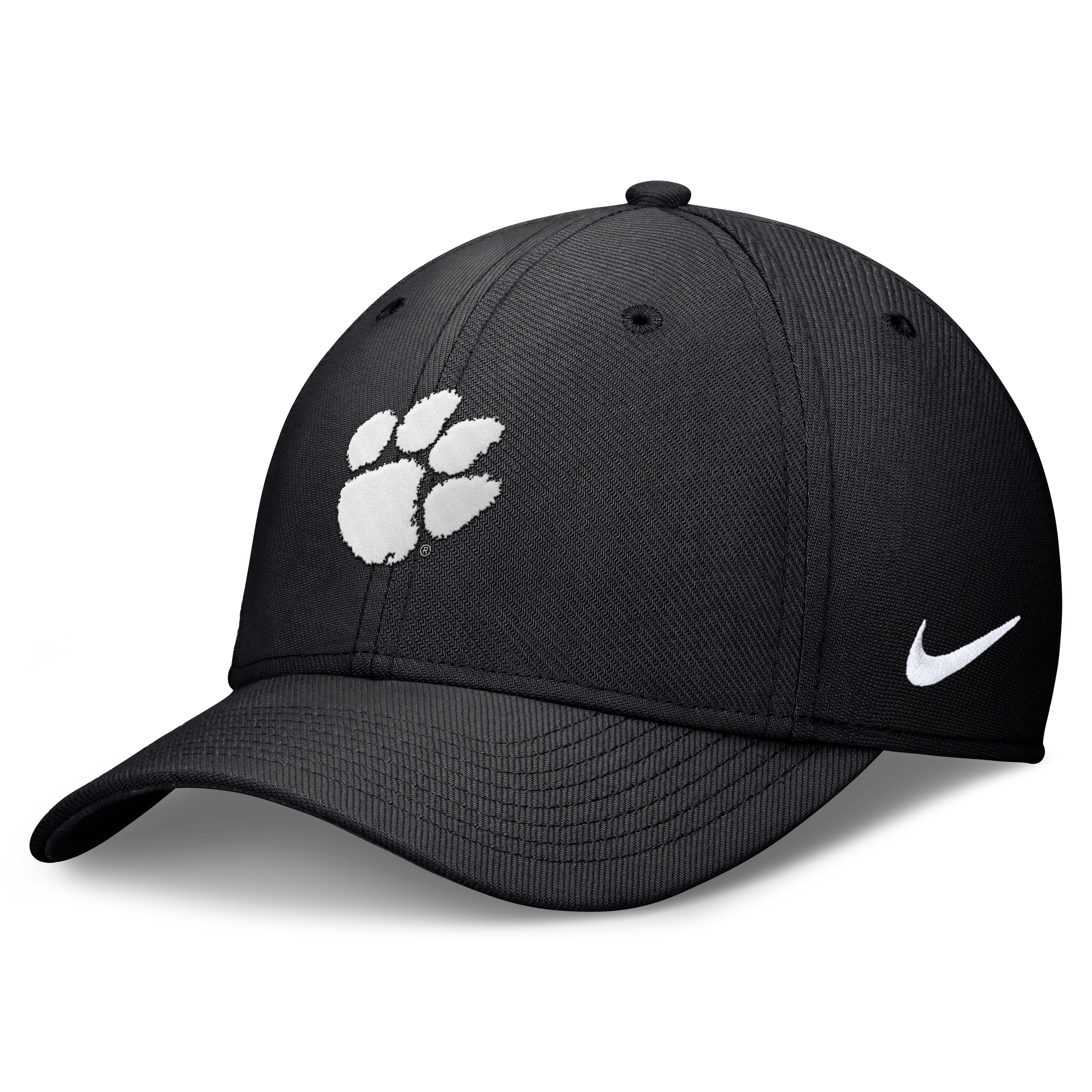 Men's Nike Orange Clemson Tigers Rise SwooshFlex Dri-FIT Hat