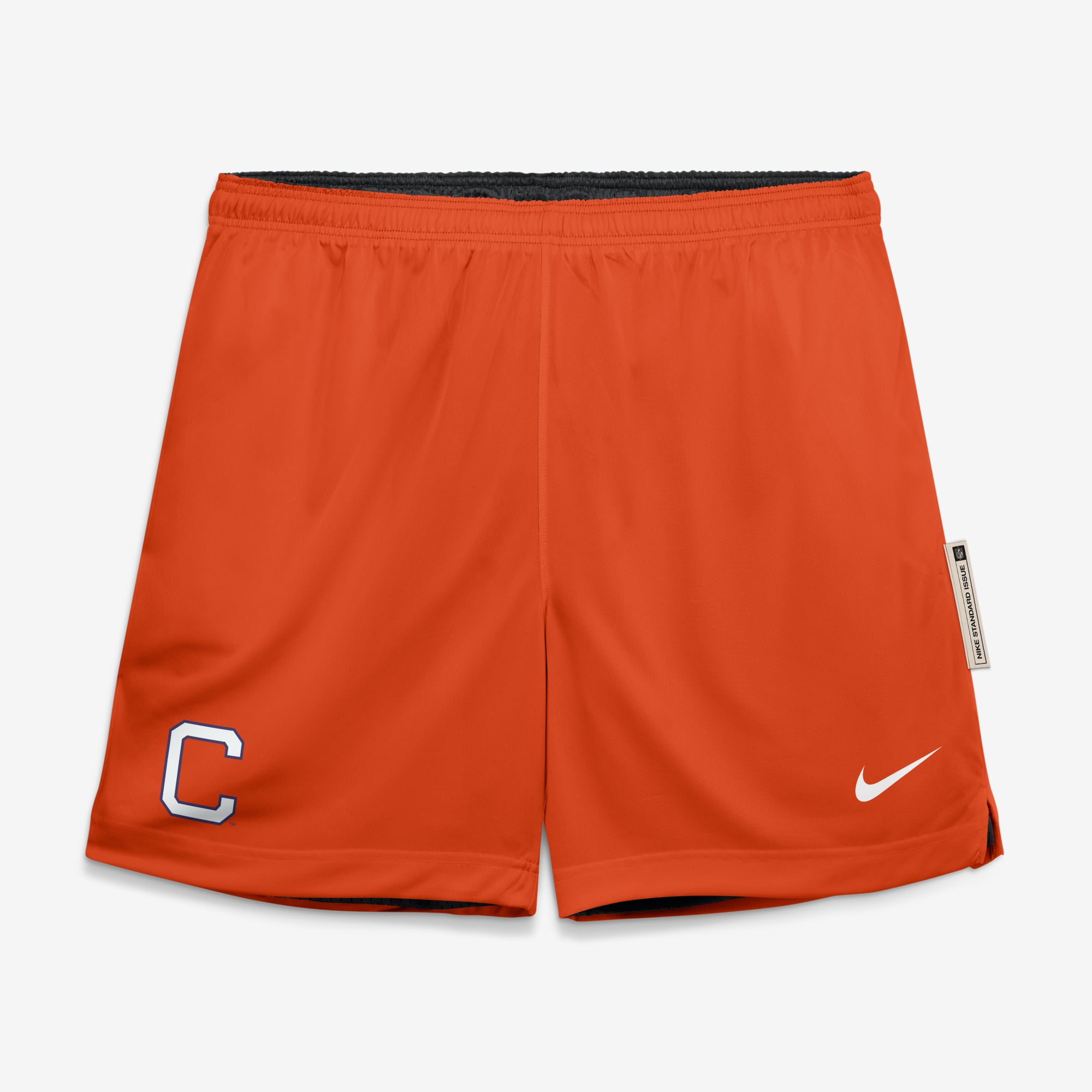 Short réversible Nike Dri-FIT noir et orange Clemson Tigers Courtside pour homme