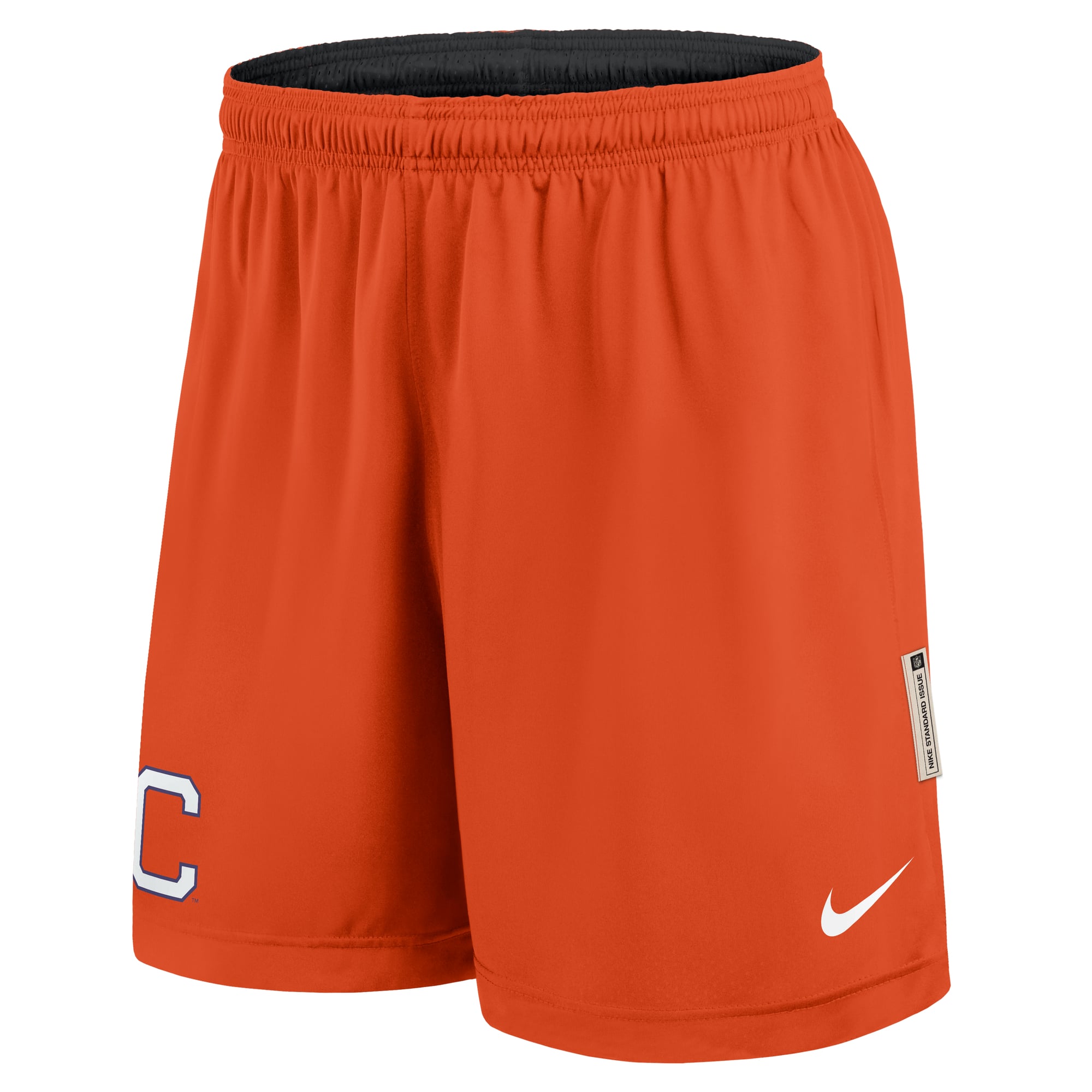 Short réversible Nike Dri-FIT noir et orange Clemson Tigers Courtside pour homme