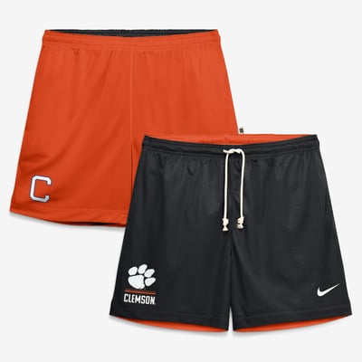 Short réversible Dri-FIT Nike Courtside des Clemson Tigers - Noir/Orange
