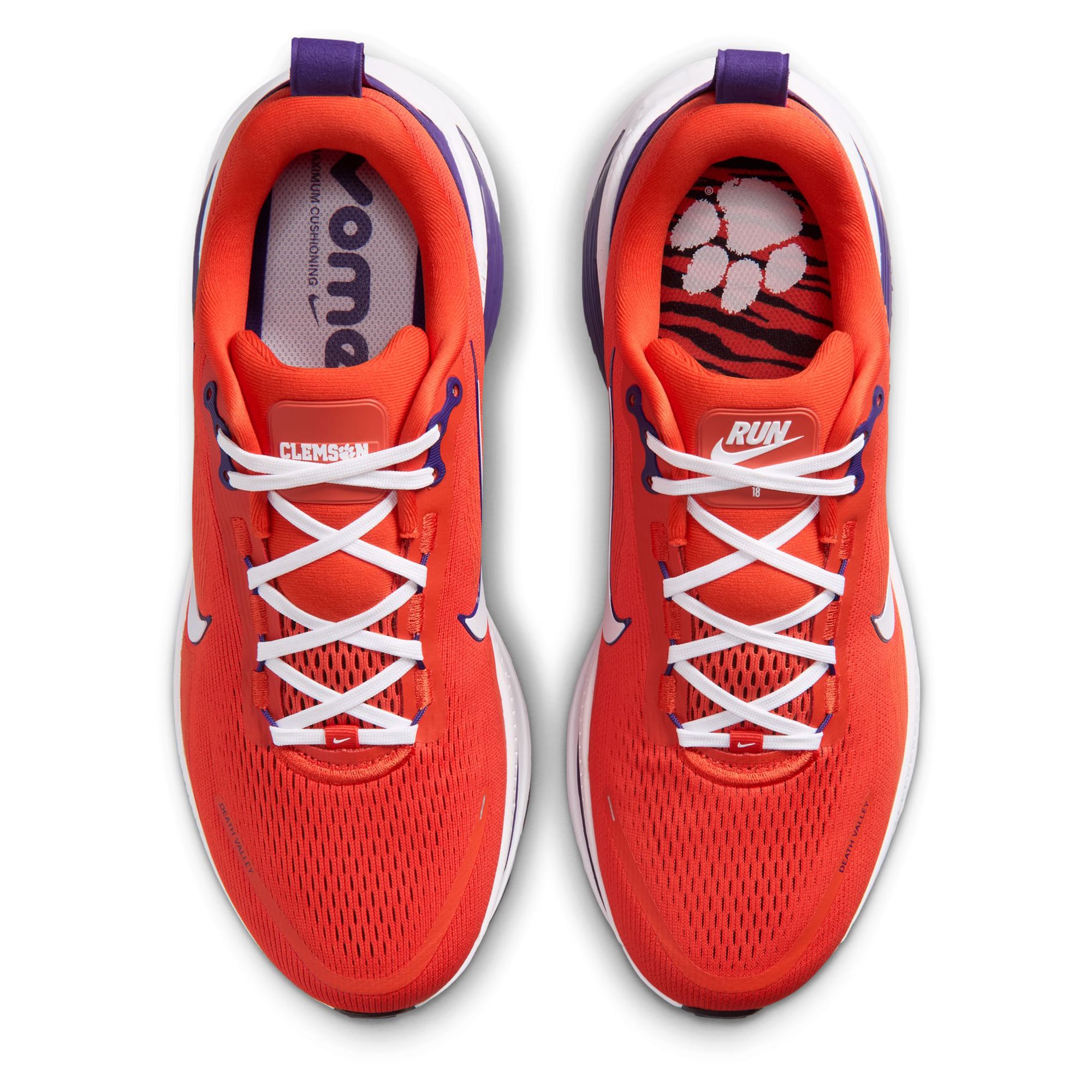Men's Nike Clemson Tigers Vomero 18 Running Shoes
