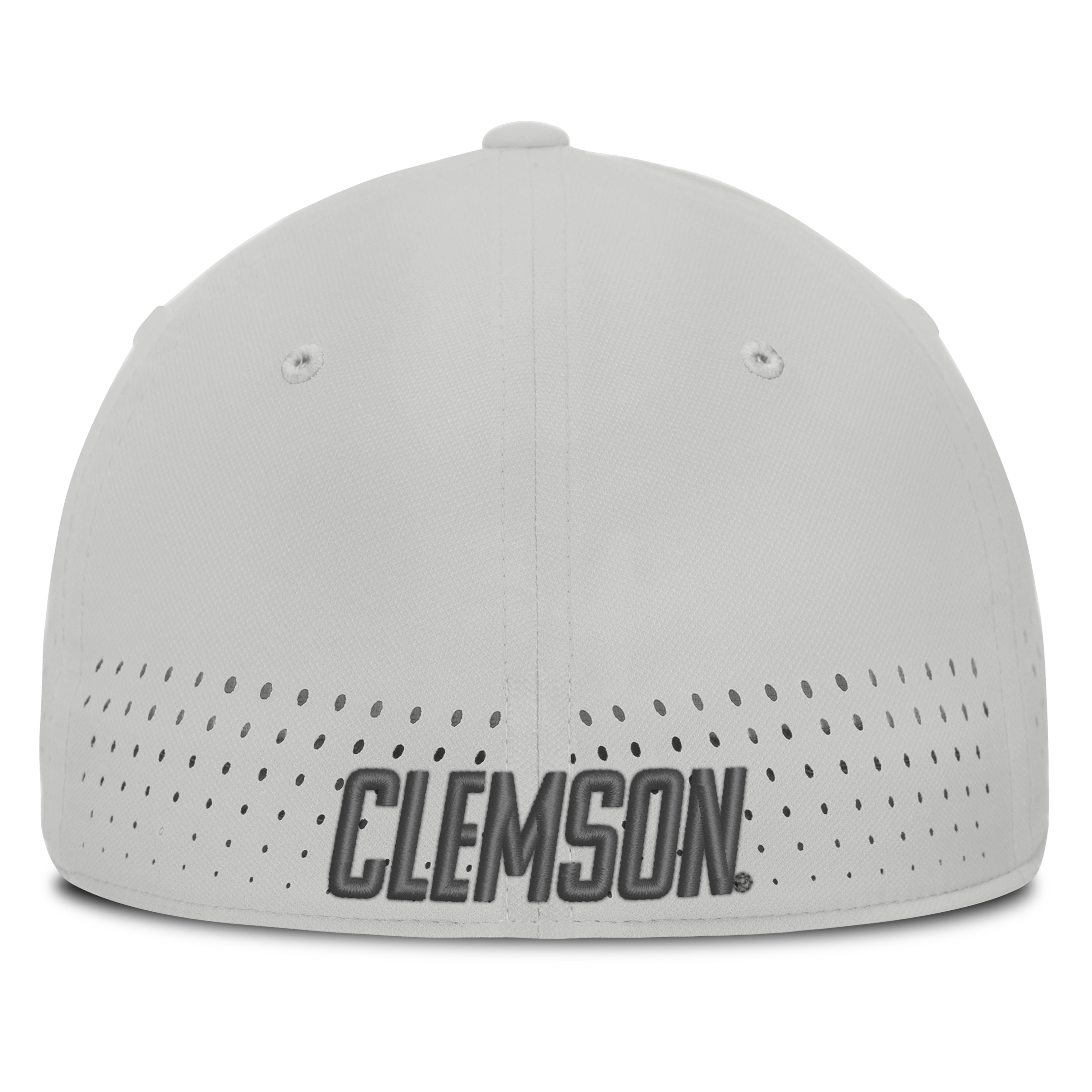 Men's Nike Gray Clemson Tigers 2026 Sideline Practice AeroBill SwooshFlex Dri-FIT Hat