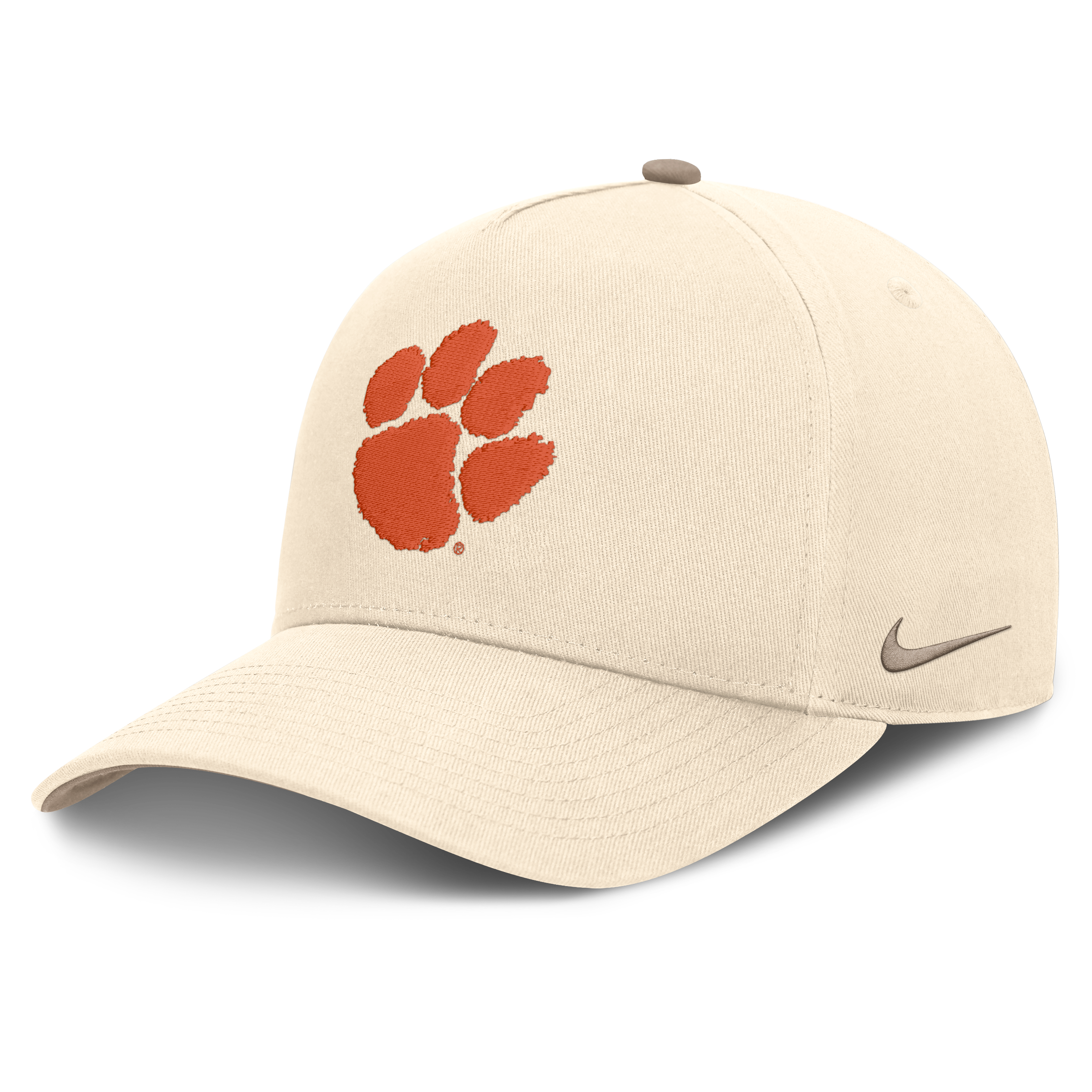 Casquette ajustable Nike Natural Clemson Tigers Rise pour homme