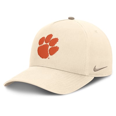 Casquette ajustable Nike Rise des Clemson Tigers - Naturel