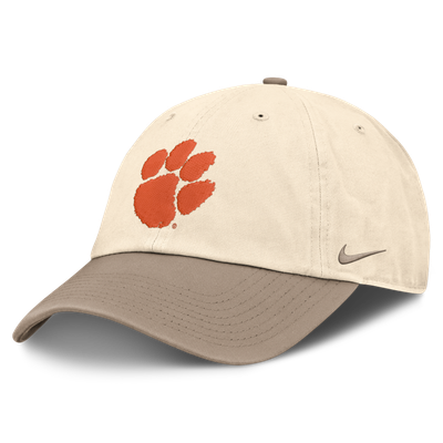 Casquette ajustable bicolore Nike Clemson Tigers - Naturel/Kaki