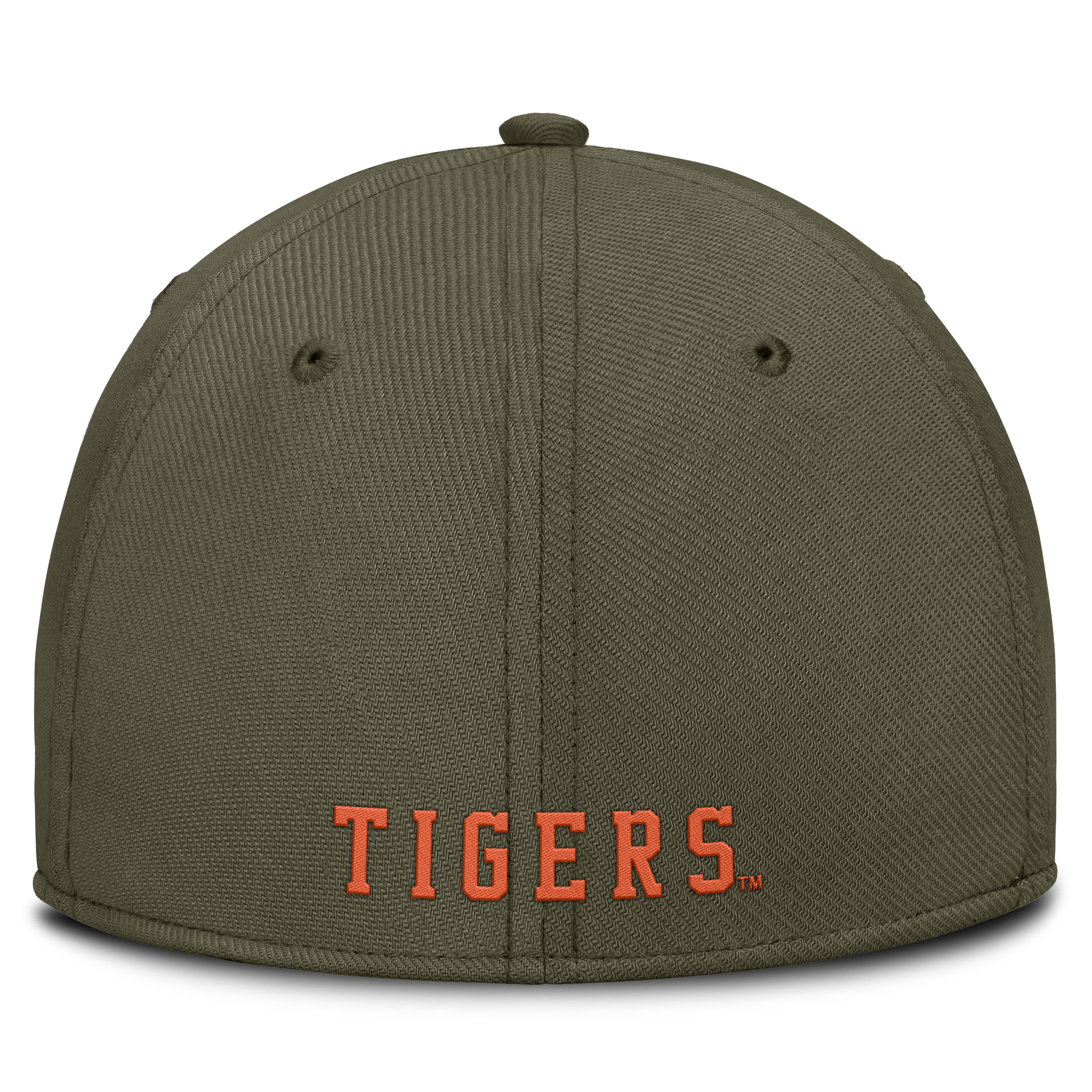 Men's Nike  Olive Clemson Tigers Primetime SwooshFlex Dri-FIT Hat