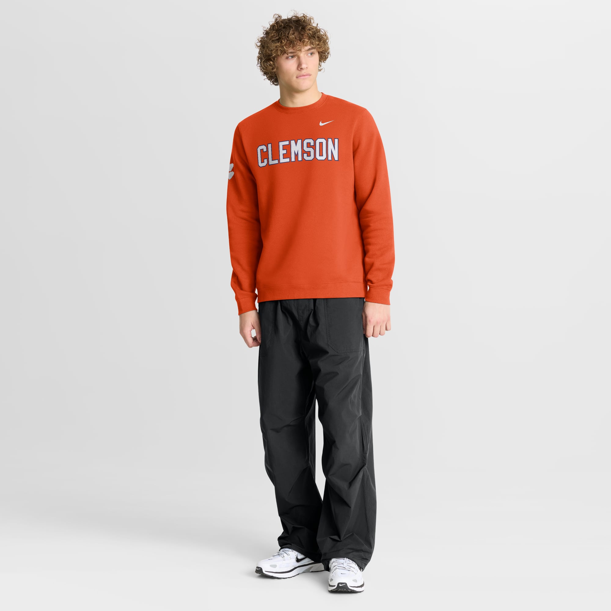 Men's Nike Orange Clemson Tigers 2026 Sideline Club Sweatshirt