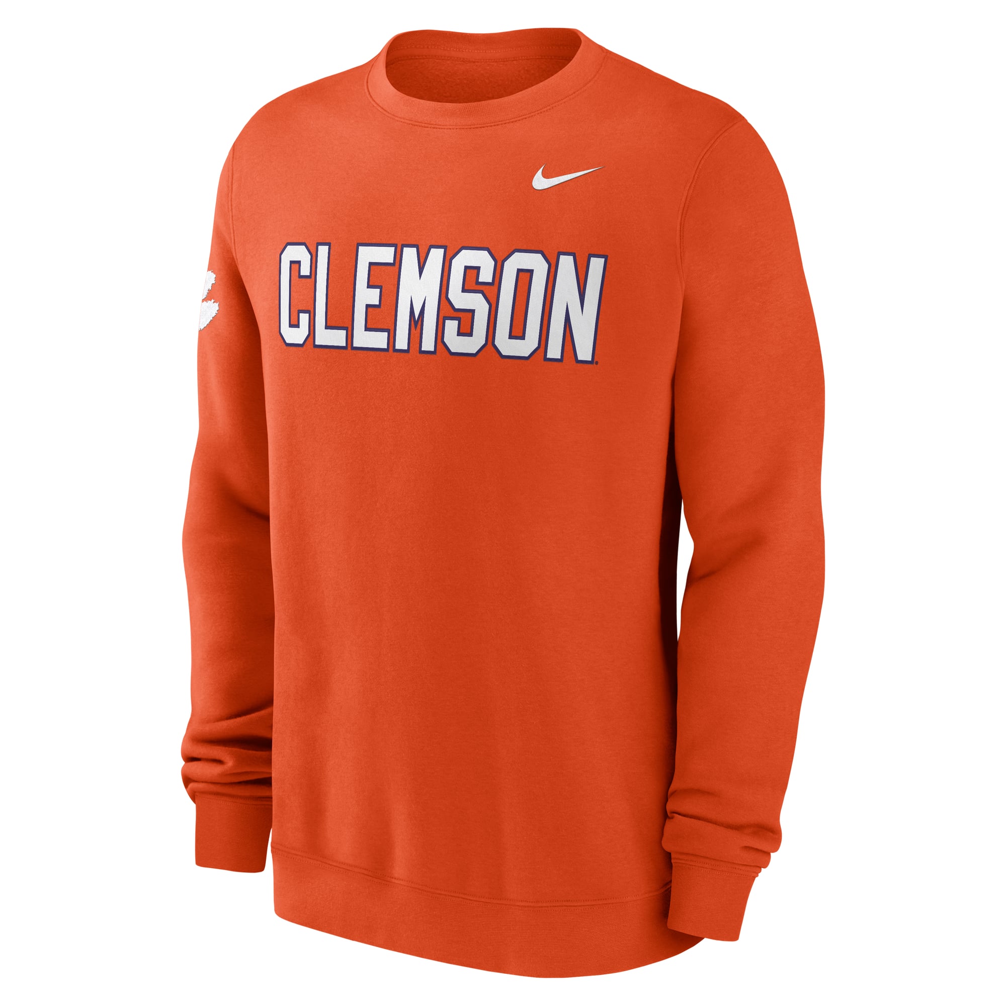 Men's Nike Orange Clemson Tigers 2026 Sideline Club Sweatshirt