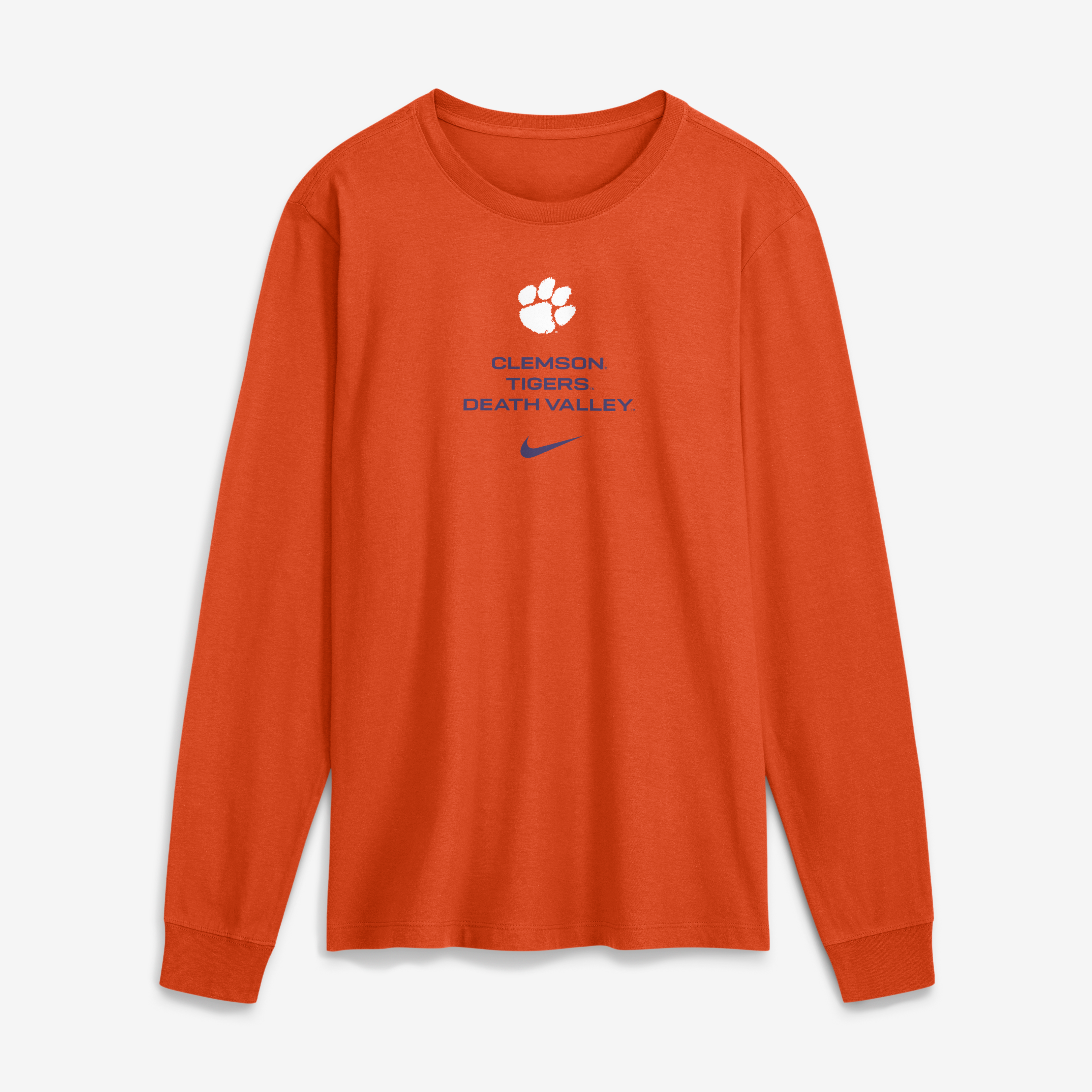 T-shirt à manches longues Nike orange Clemson Tigers 2026 Sideline Dri-FIT pour homme