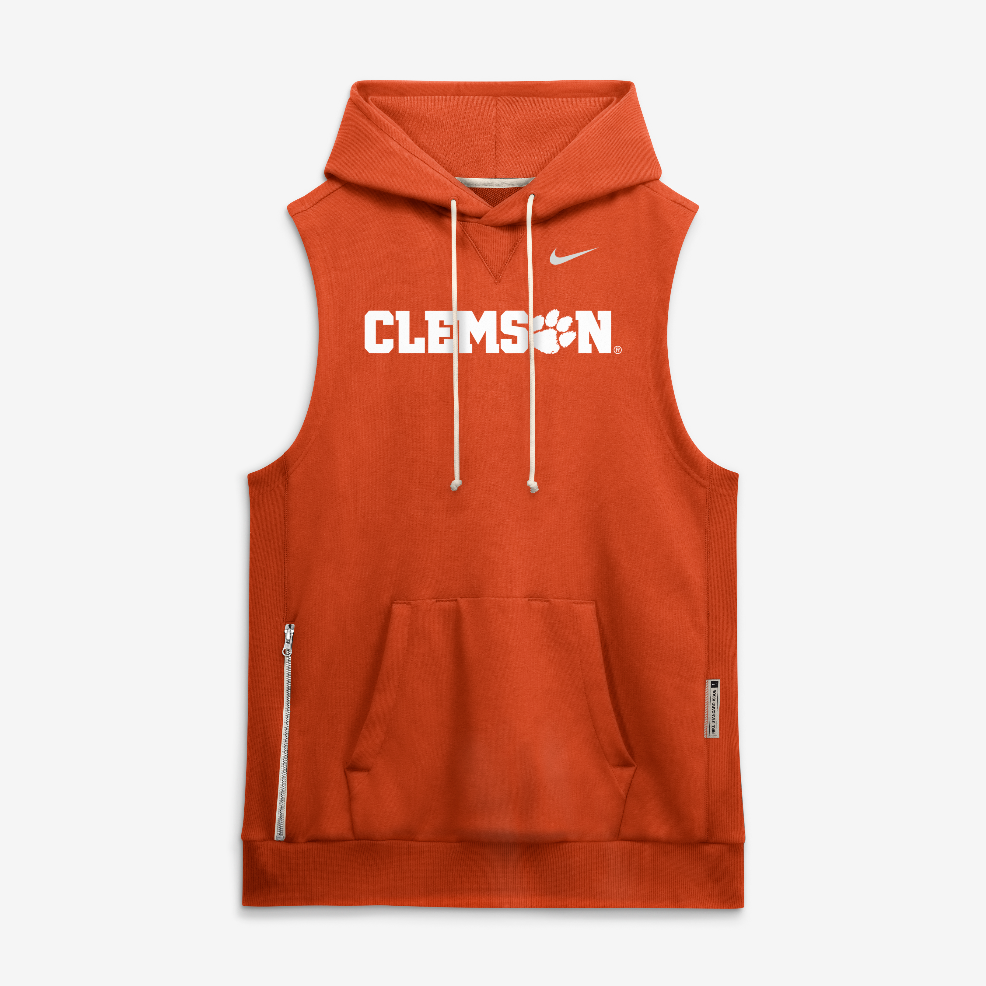 Men's Nike Orange Clemson Tigers 2026 Sideline Sleeveless Dri-FIT Hoodie