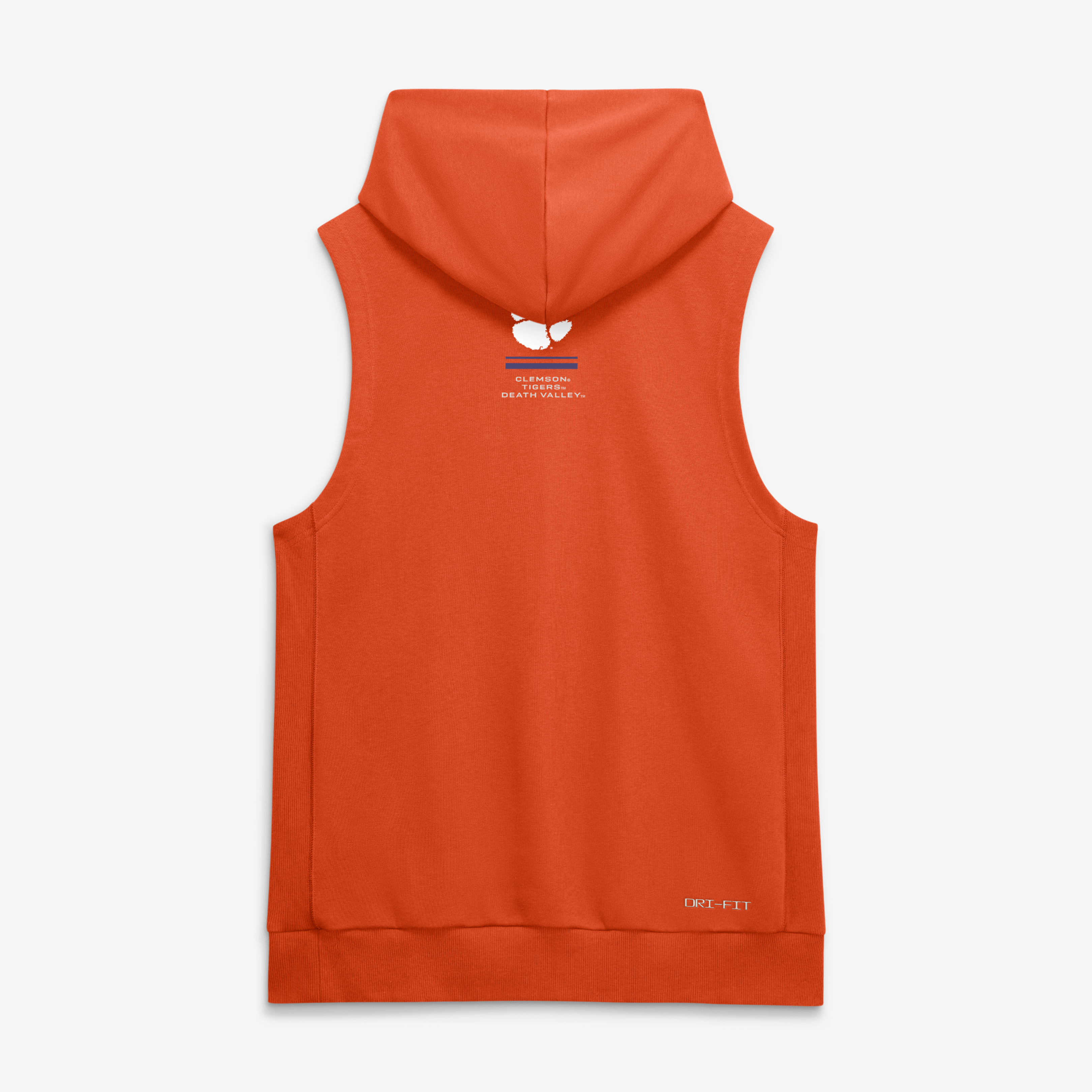 Men's Nike Orange Clemson Tigers 2026 Sideline Sleeveless Dri-FIT Hoodie