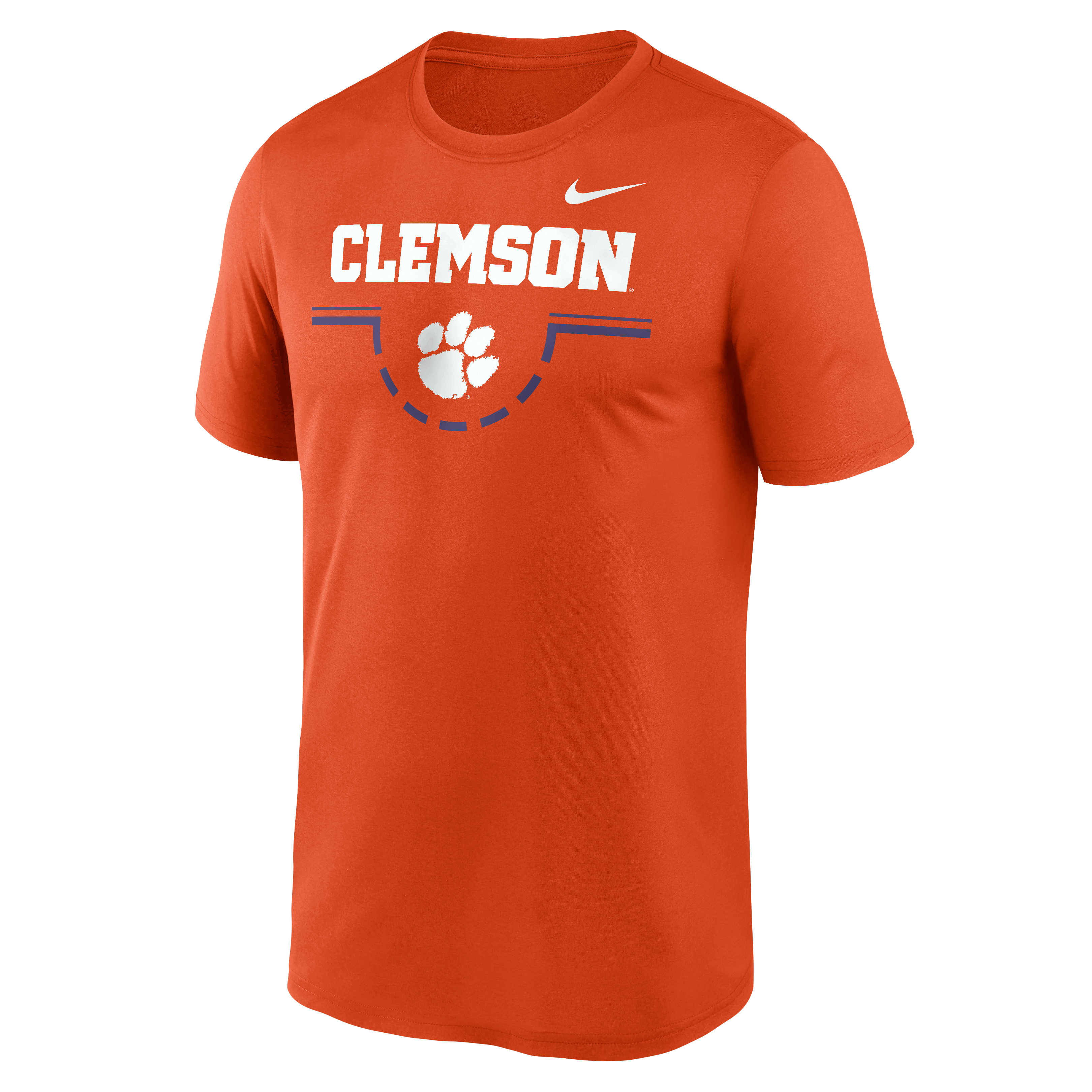 T-shirt Nike orange Clemson Tigers Courtside Legend pour homme