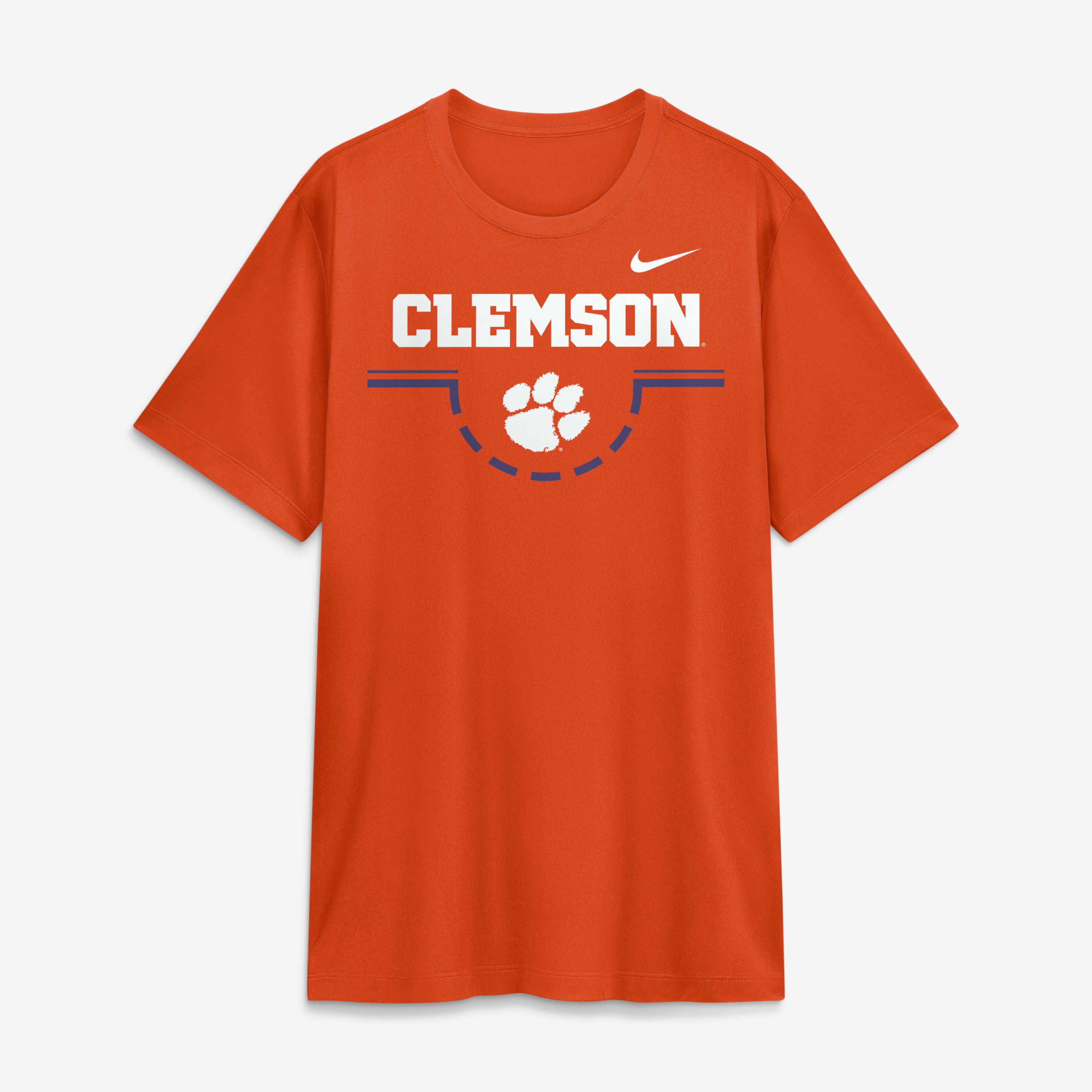 T-shirt Nike orange Clemson Tigers Courtside Legend pour homme