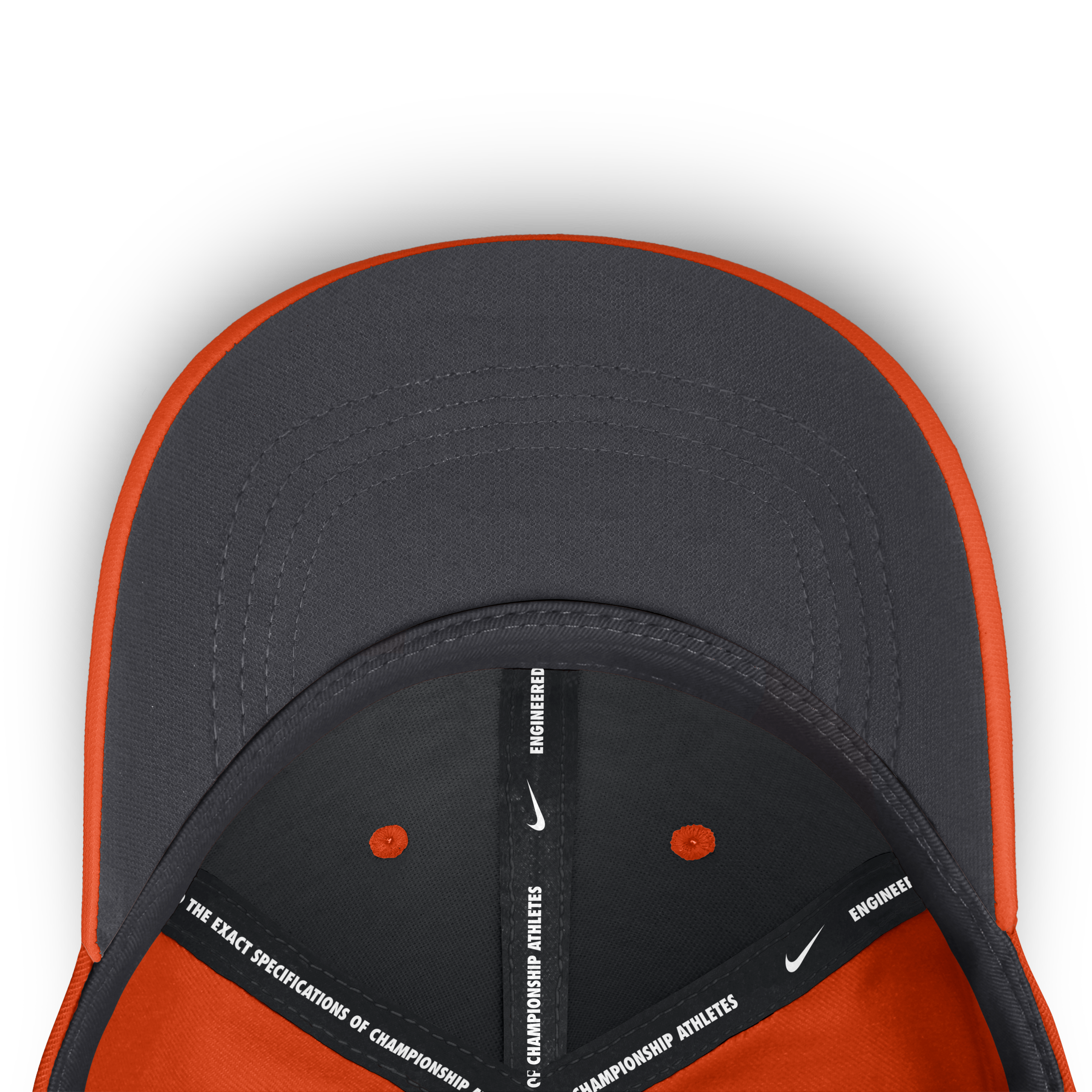 Men's Nike Orange Clemson Tigers Gameday Aerobill Swooshflex Dri-FIT Hat