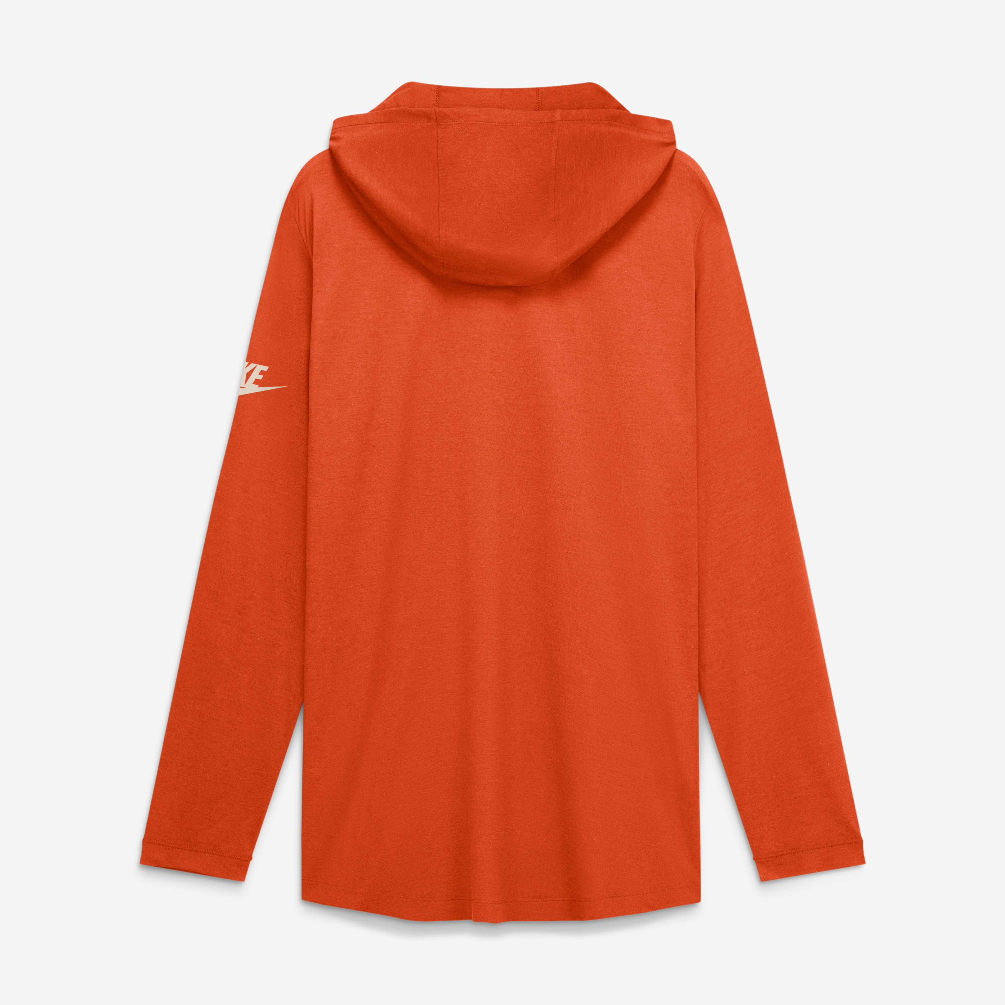 Men's Nike  Orange Clemson Tigers Legacy Arch Tri-Blend Long Sleeve Hooded T-Shirt
