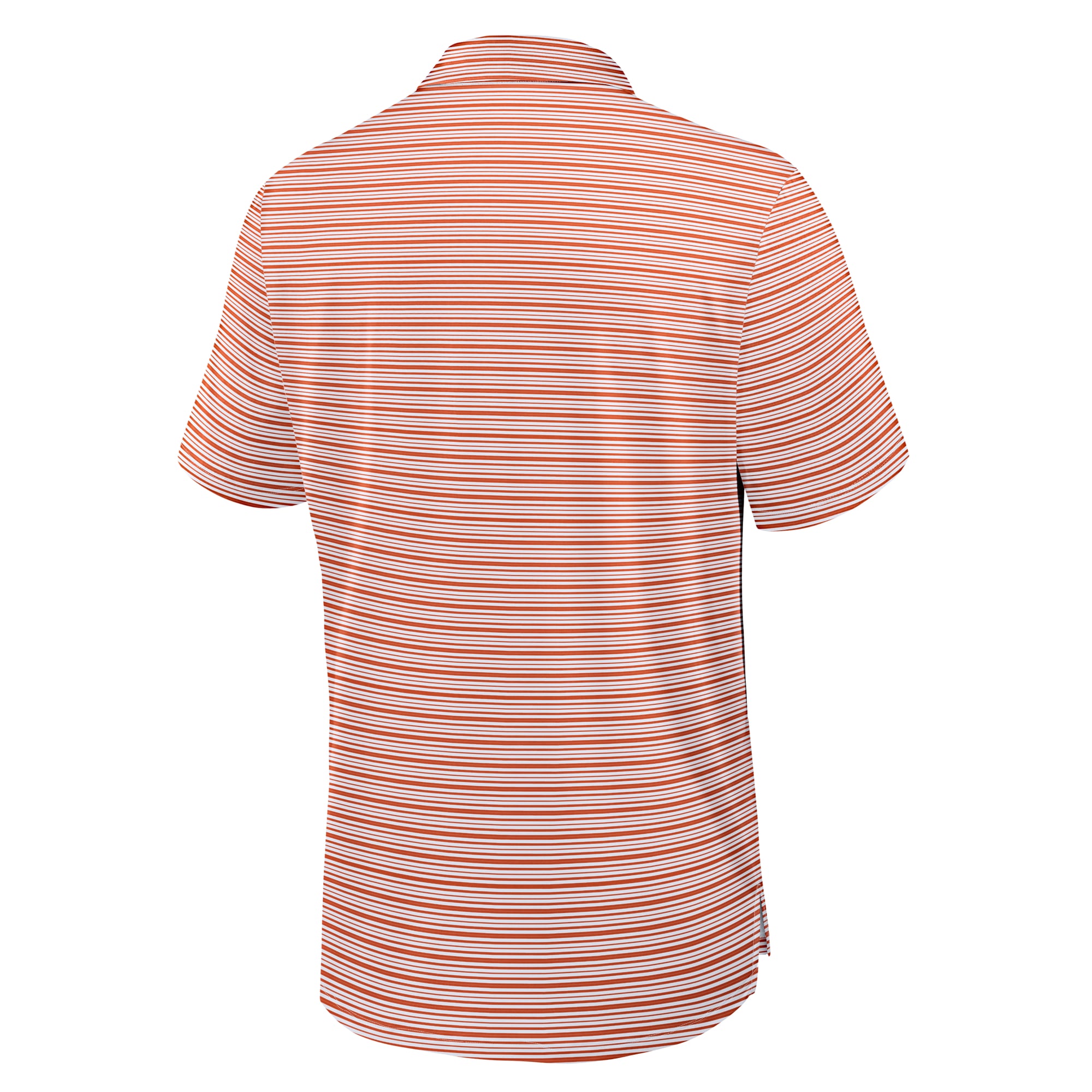 Polo rayé Nike Dri-FIT Primetime Vapor orange pour homme, Clemson Tigers.