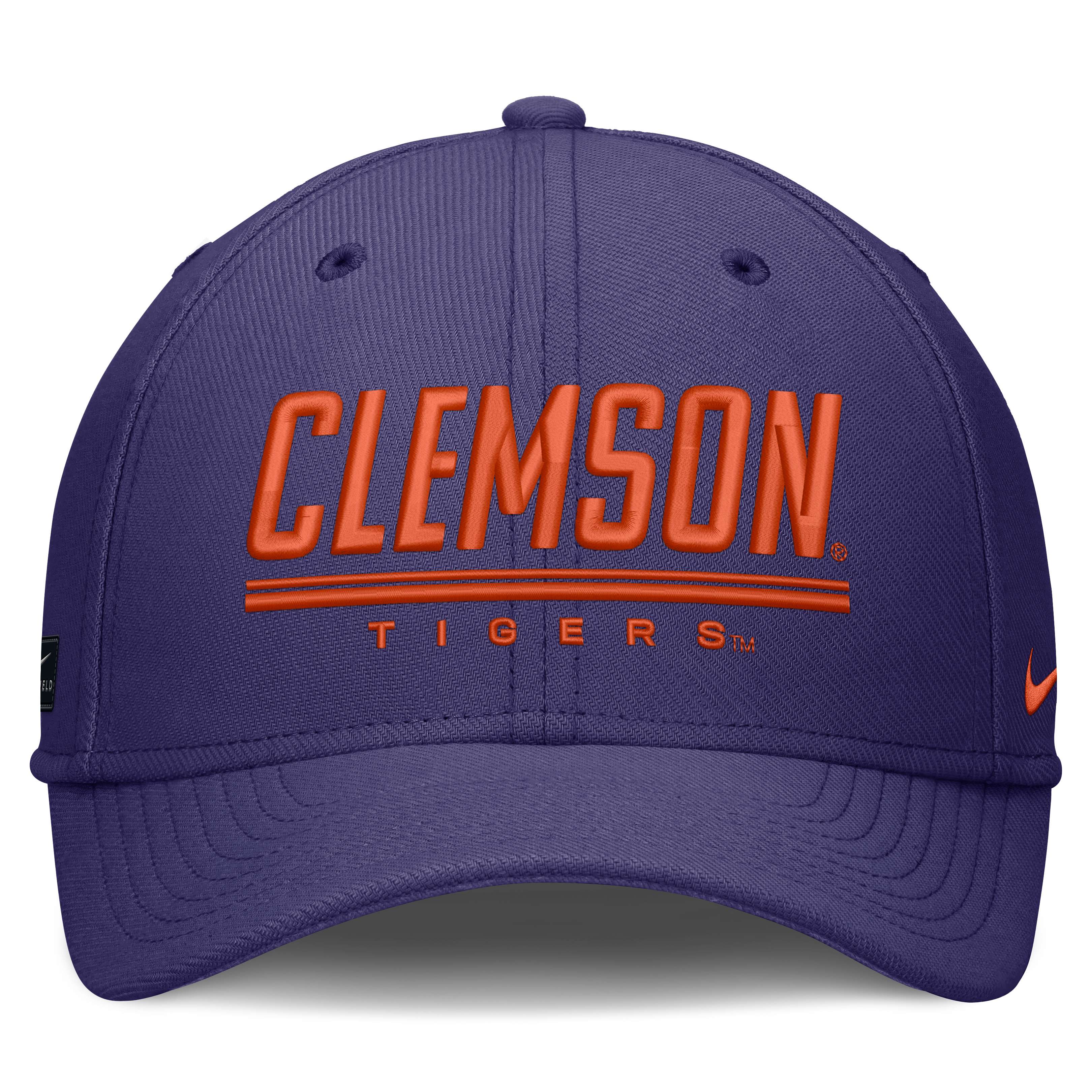 Casquette Nike Swooshflex violette Clemson Tigers Game Day Rise pour homme