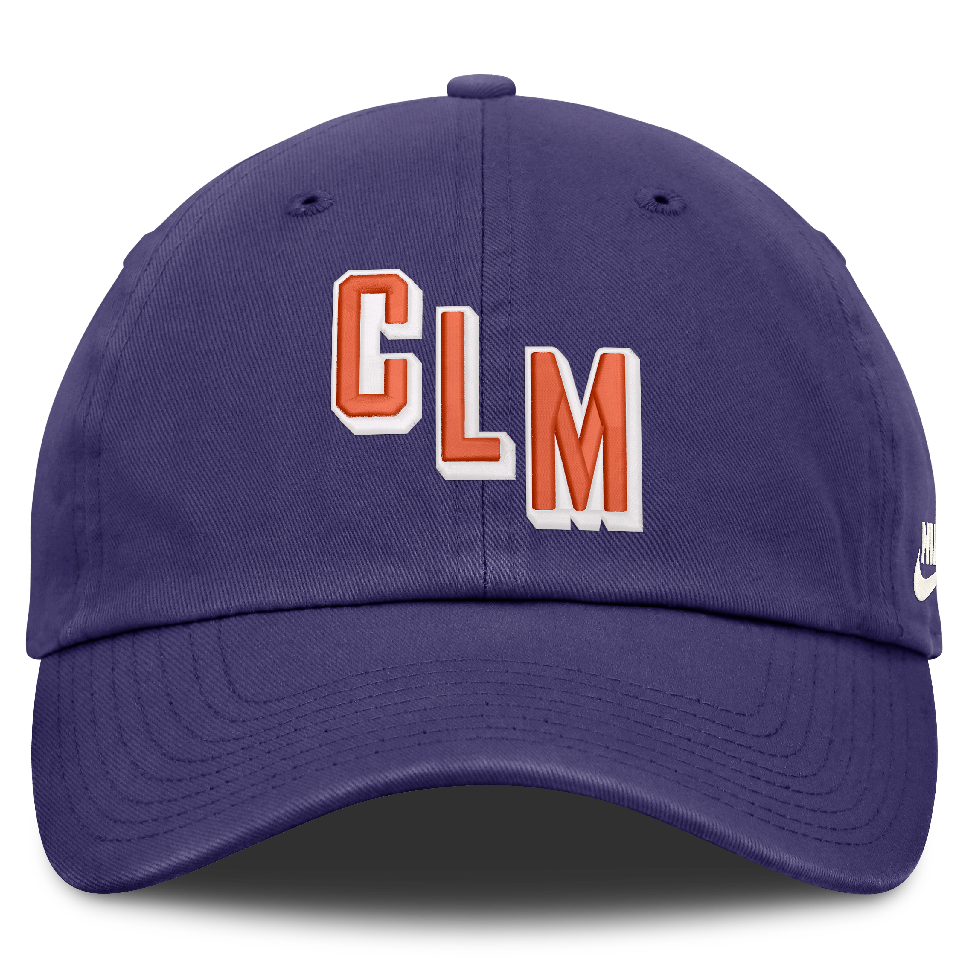 Casquette ajustable Nike violette pour homme, modèle Clemson Tigers Legacy Letter & Mascot Club