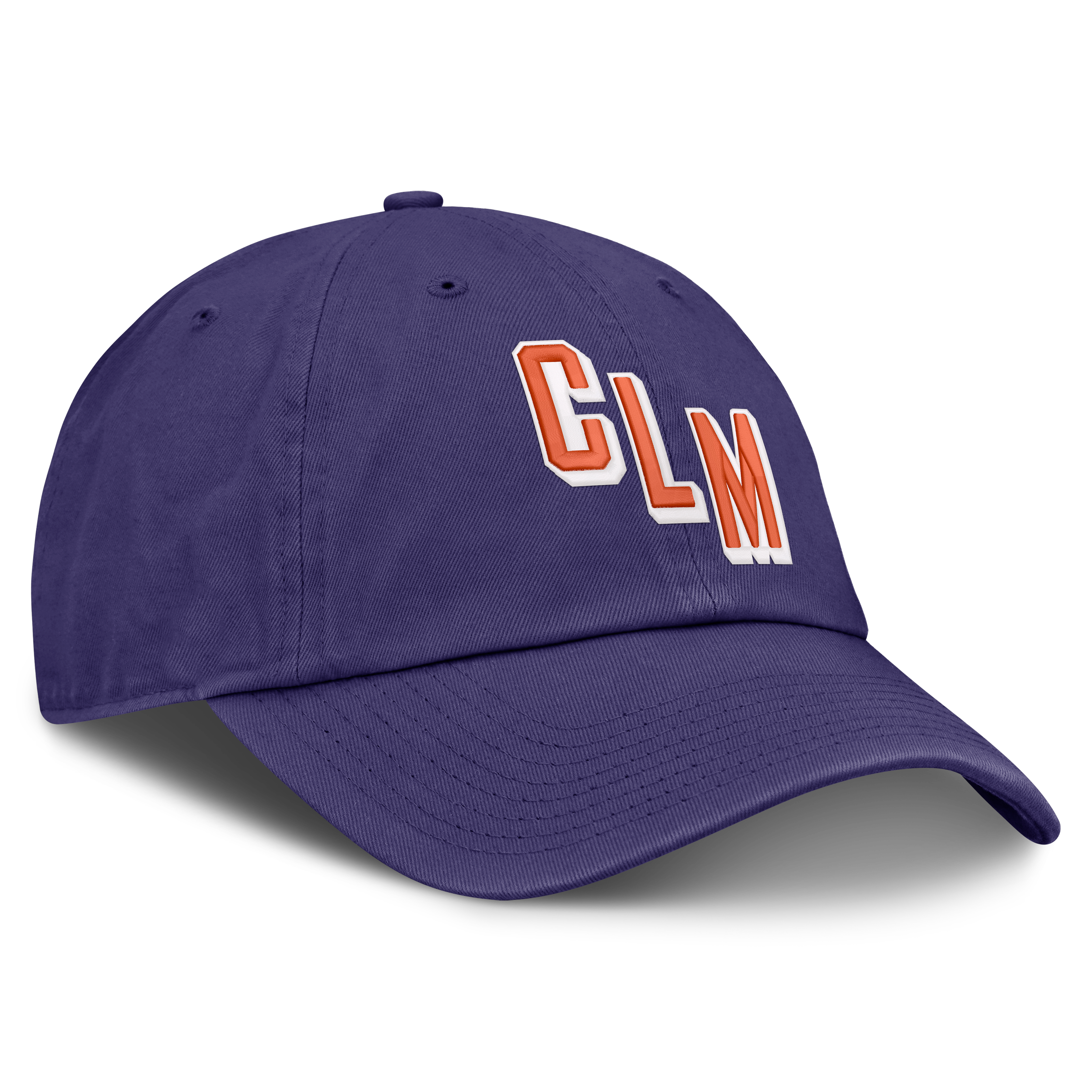 Casquette ajustable Nike violette pour homme, modèle Clemson Tigers Legacy Letter & Mascot Club